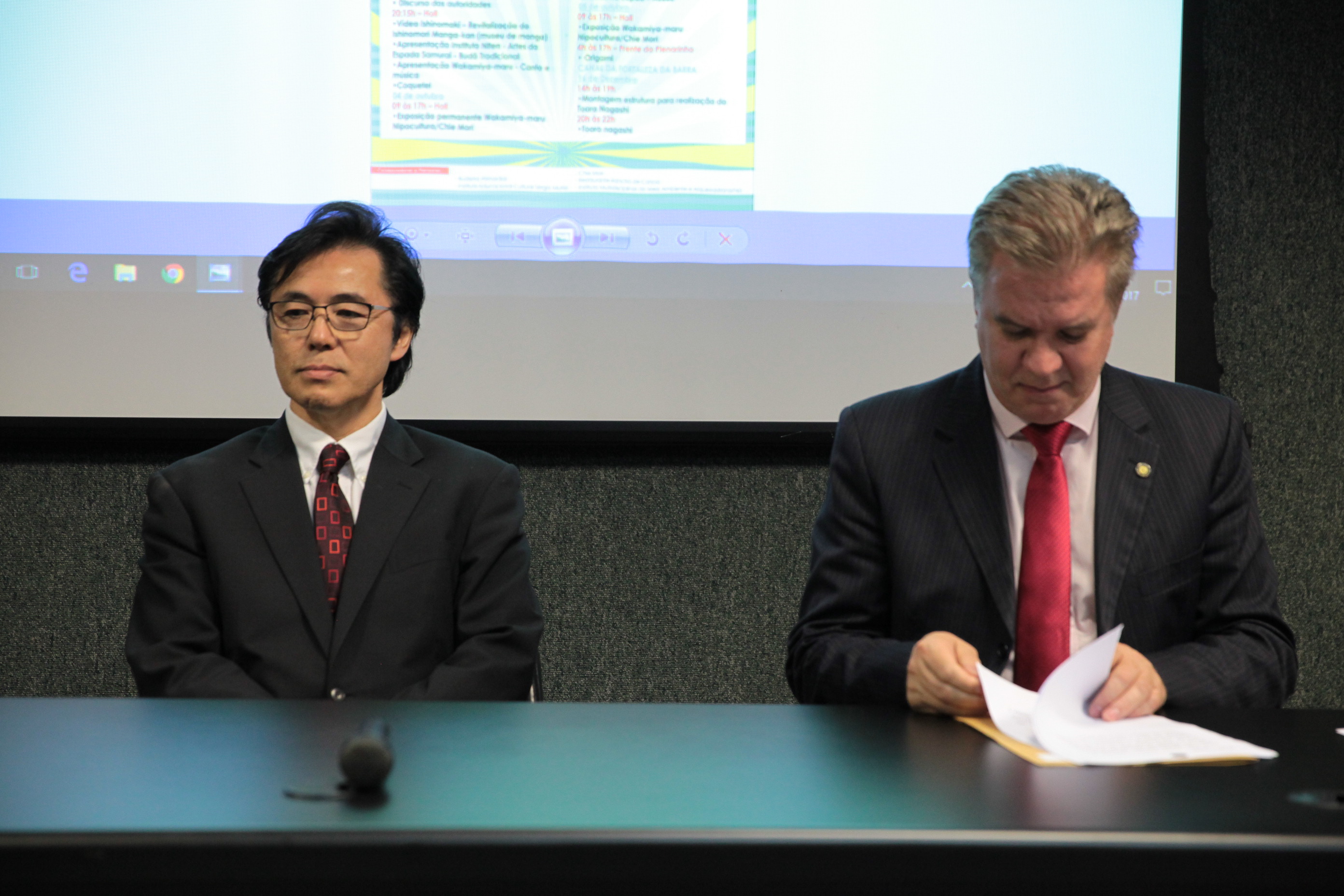 Cerimônia de abertura da VII Semana Estadual da Amizade Brasil-Japão.