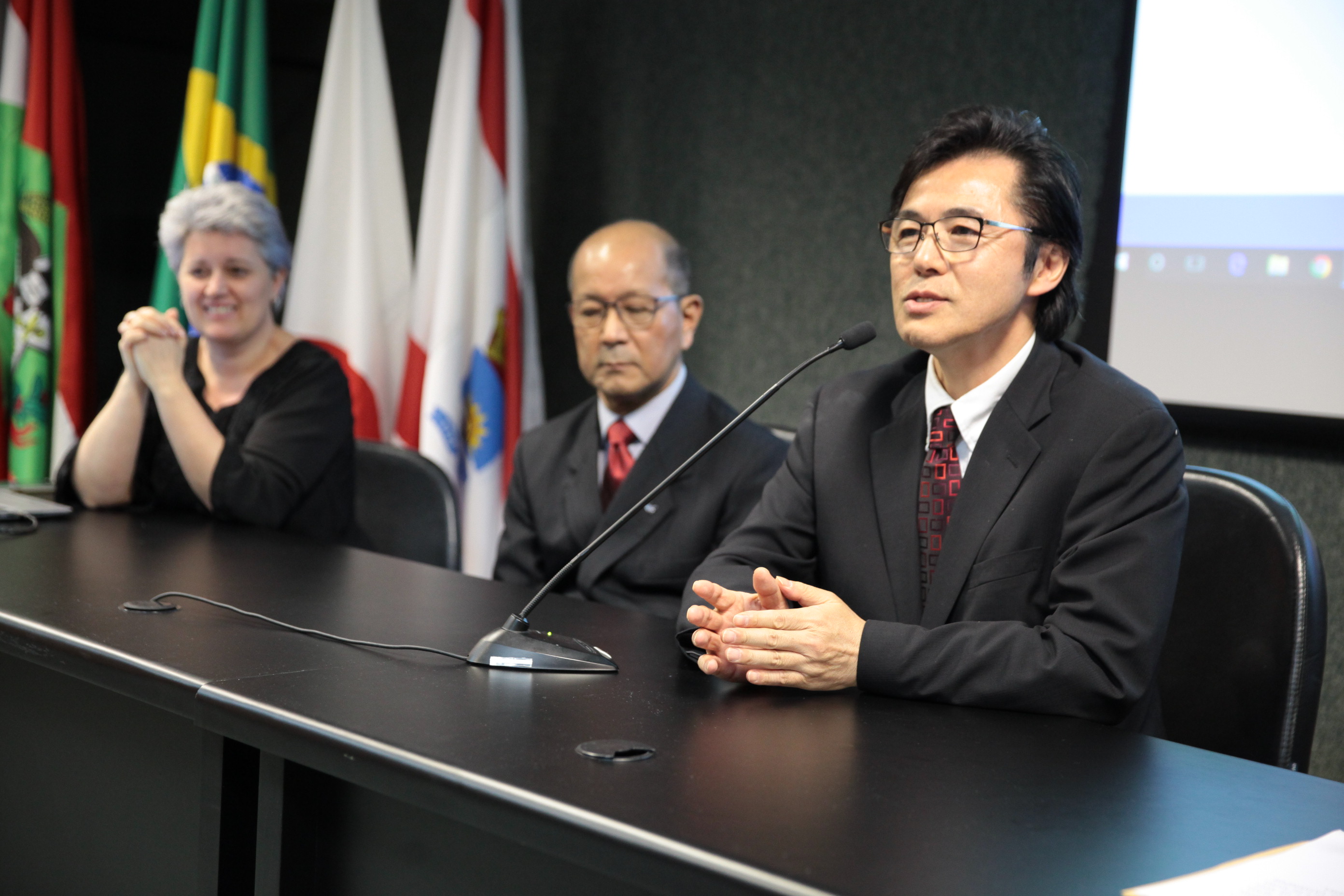 Cerimônia de abertura da VII Semana Estadual da Amizade Brasil-Japão.