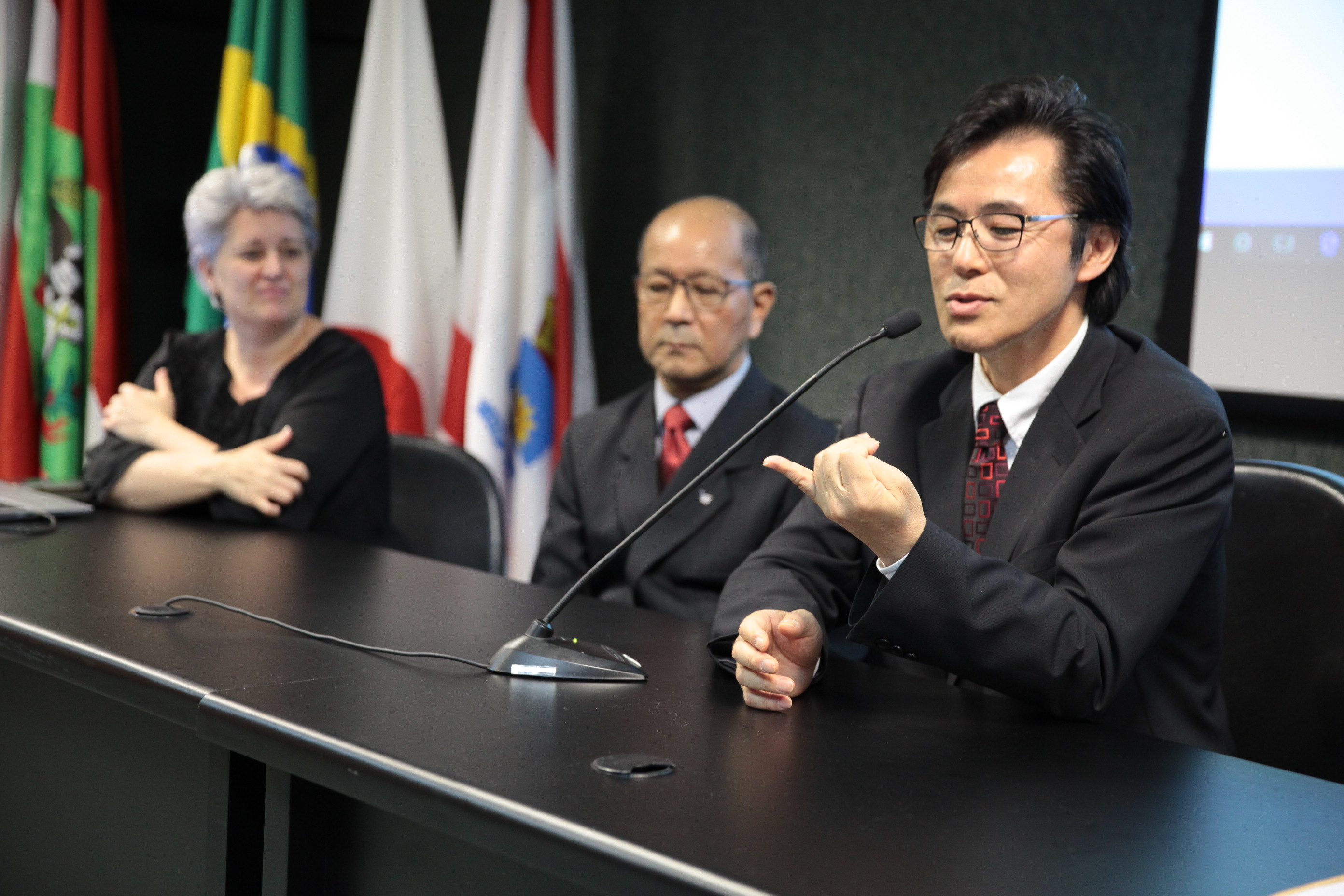 Cerimônia de abertura da VII Semana Estadual da Amizade Brasil-Japão.