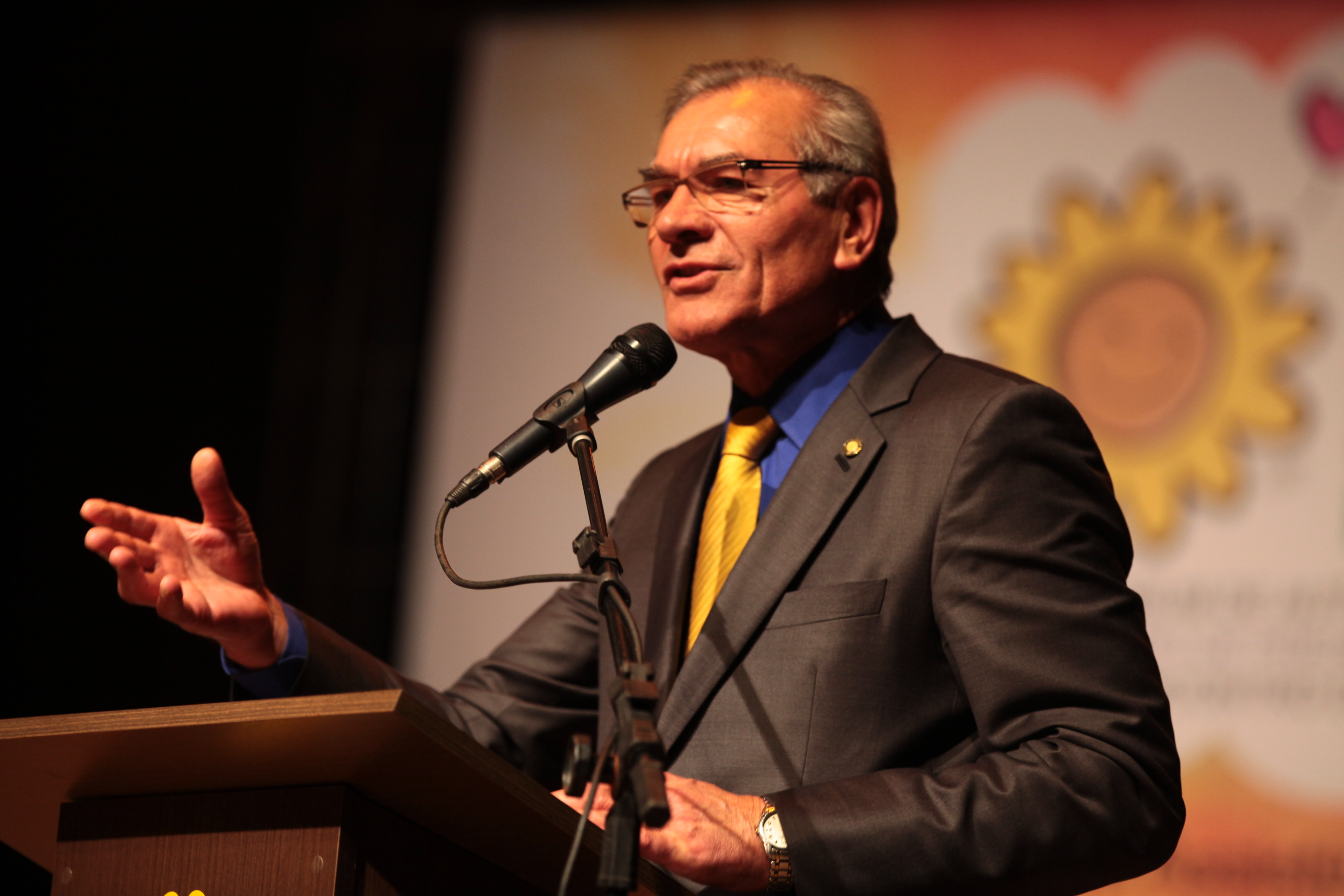 XVI CONGRESSO ESTADUAL DAS APAES - Jaraguá do Sul/SC. Presidente da Assembleia Legislativa de SC, Deputado Silvio Dreveck.