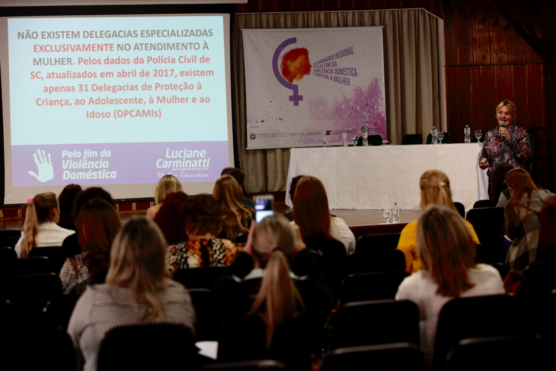 Seminário Regional pelo Fim da Violência Doméstica contra a Mulher - Orleans.