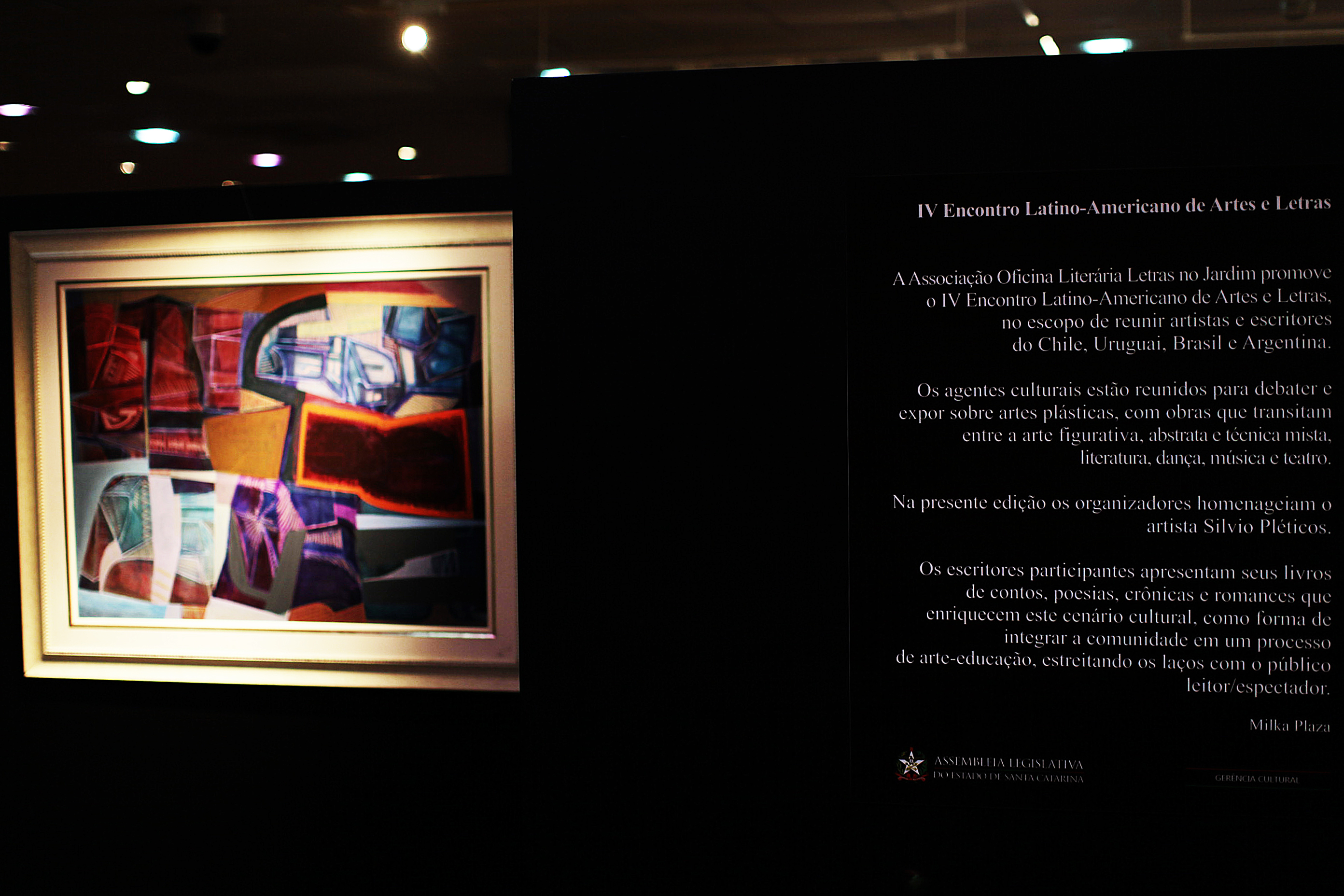 Exposição de Obras do IV Encontro Latinoamericano de Artes e Letras.