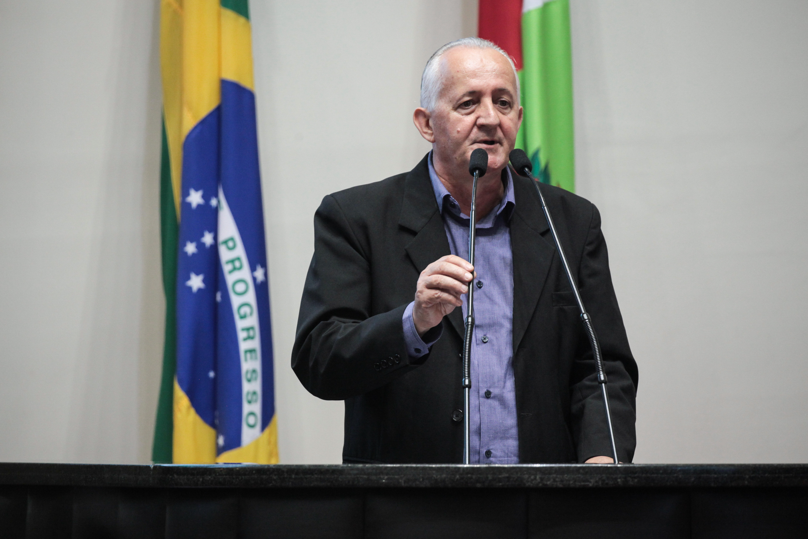 José Walter Dresch - Presidente da Fetaesc. Sessão Ordinária.