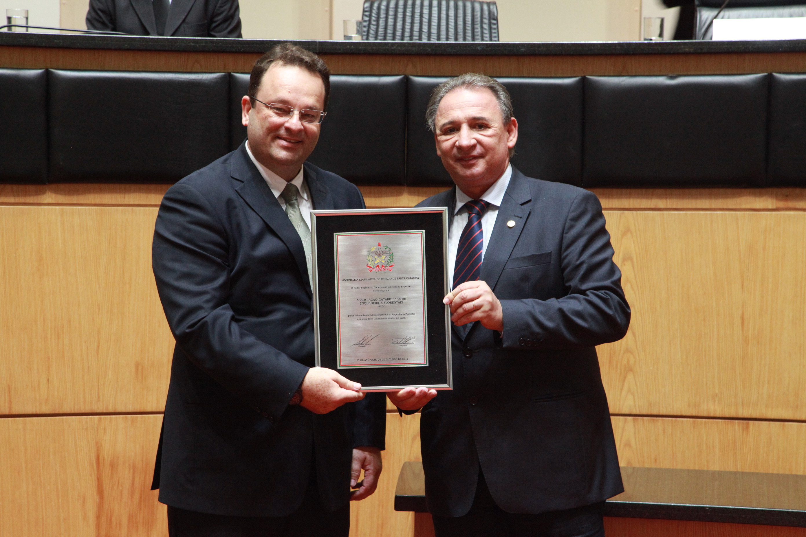 Sessão Especial - Homenagem a ACEF - André Leandro Richter, presidente da ACEF