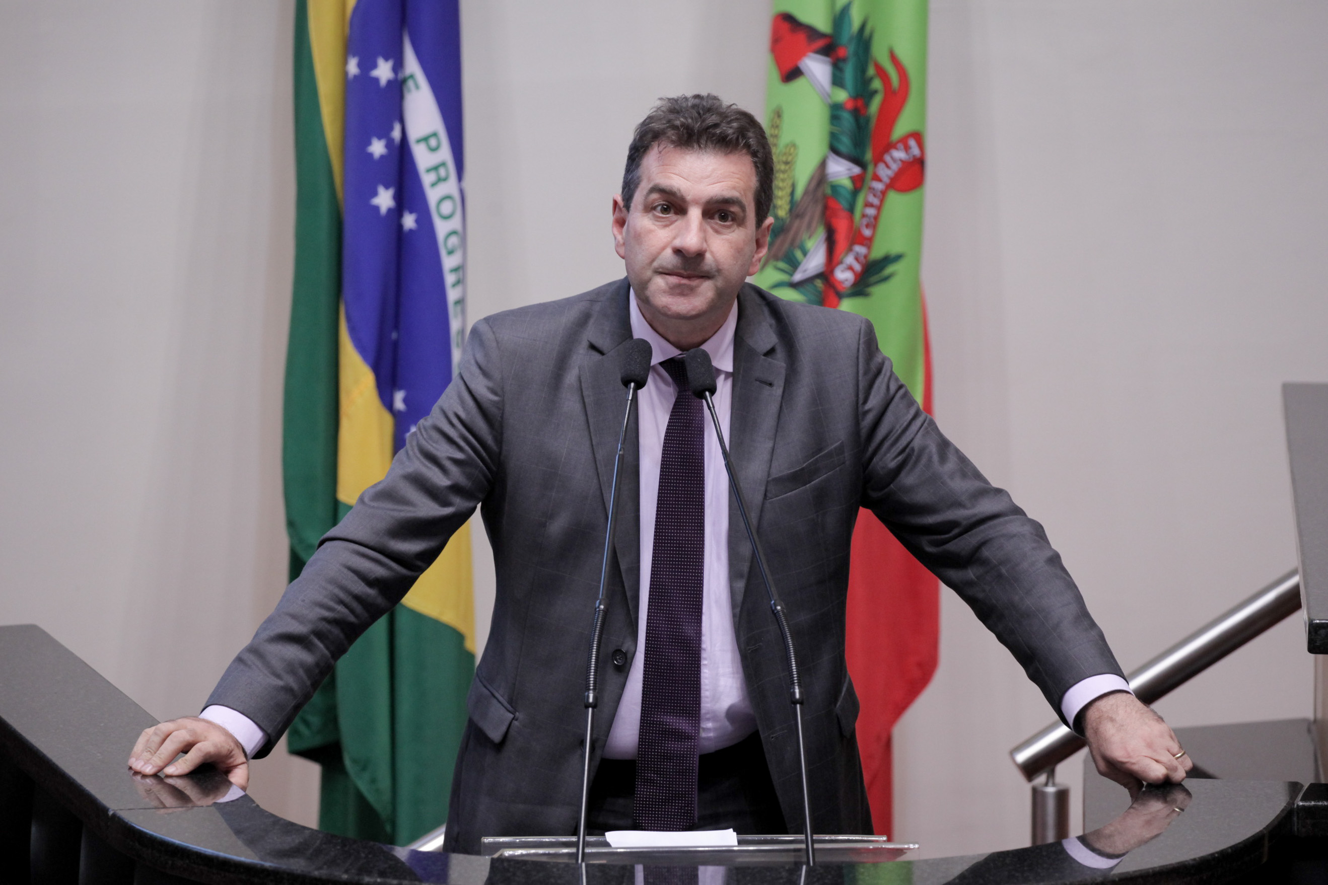Deputado Valdir Cobalchini (PMDB). Sessão Ordinária. Foto: Karina Ferreira / Agência AL