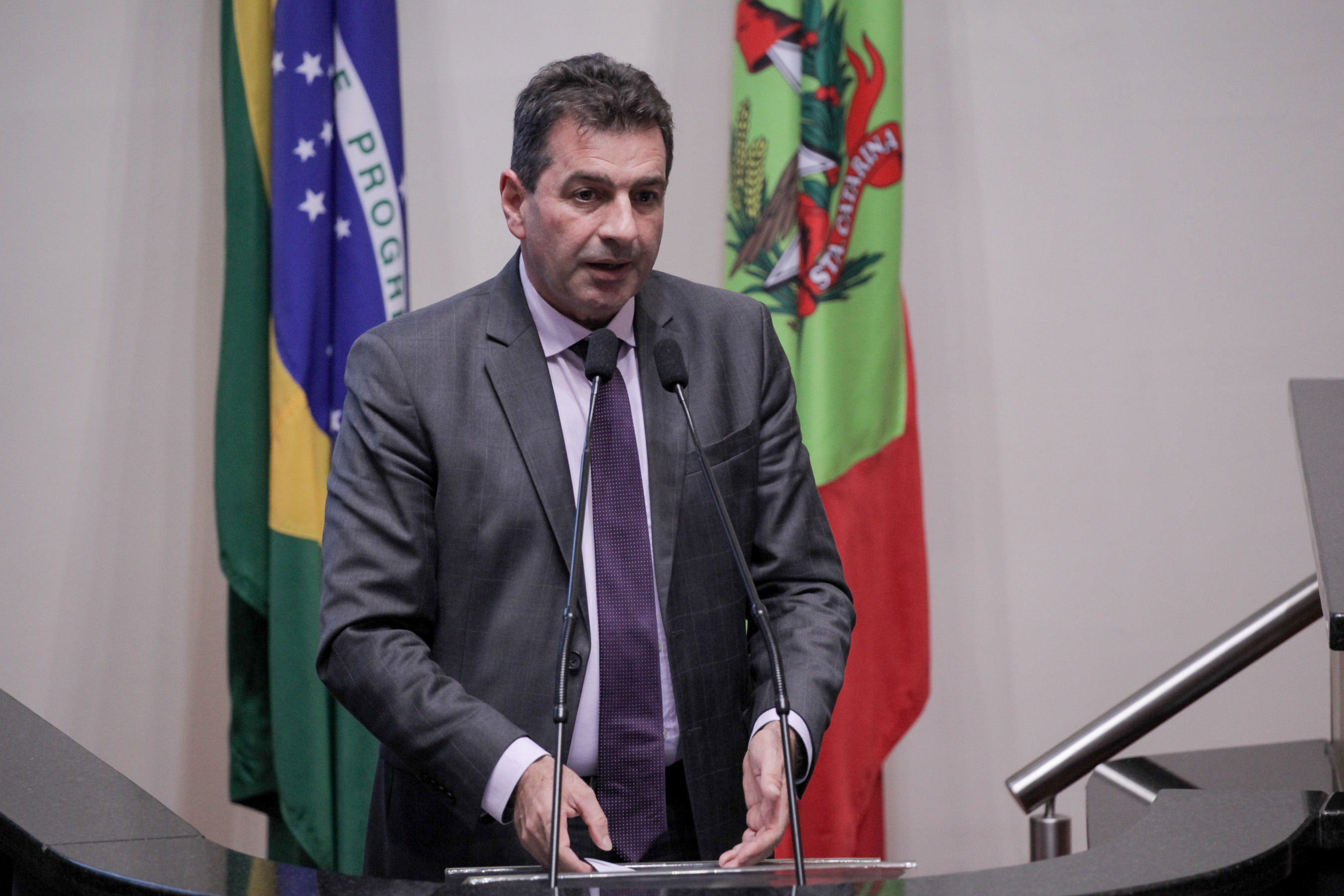 Deputado Valdir Cobalchini (PMDB). Sessão Ordinária. Foto: Karina Ferreira / Agência AL