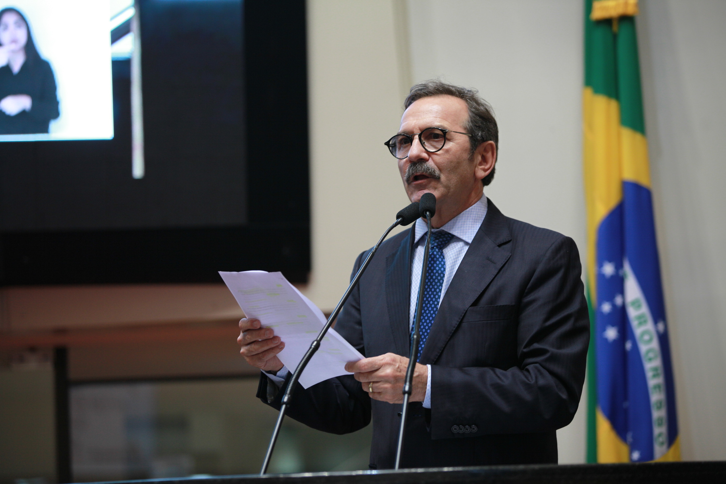 Deputado Serafim Venzon (PSDB). Sessão Ordinária. Foto: Solon Soares / Agência AL