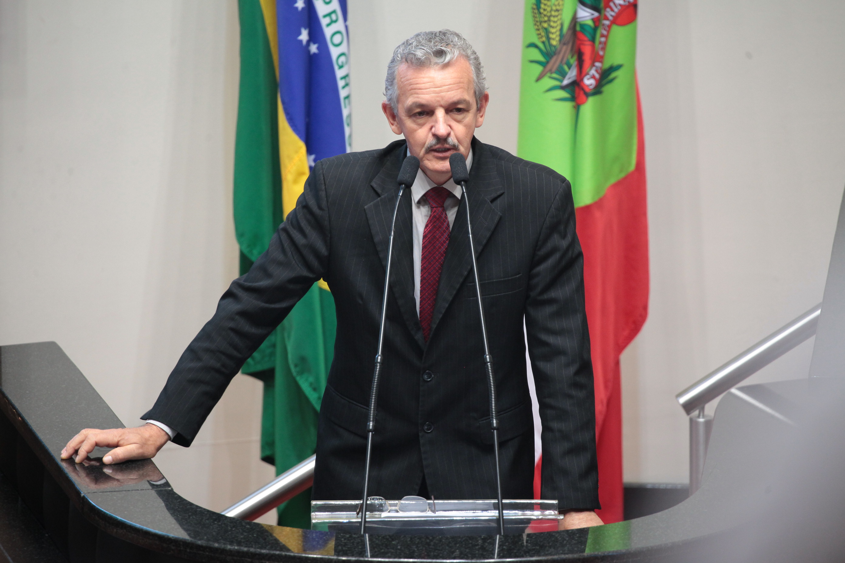 Sessão Ordinária. Deputado Dirceu Dresch (PT) Foto: Miriam Zomer.