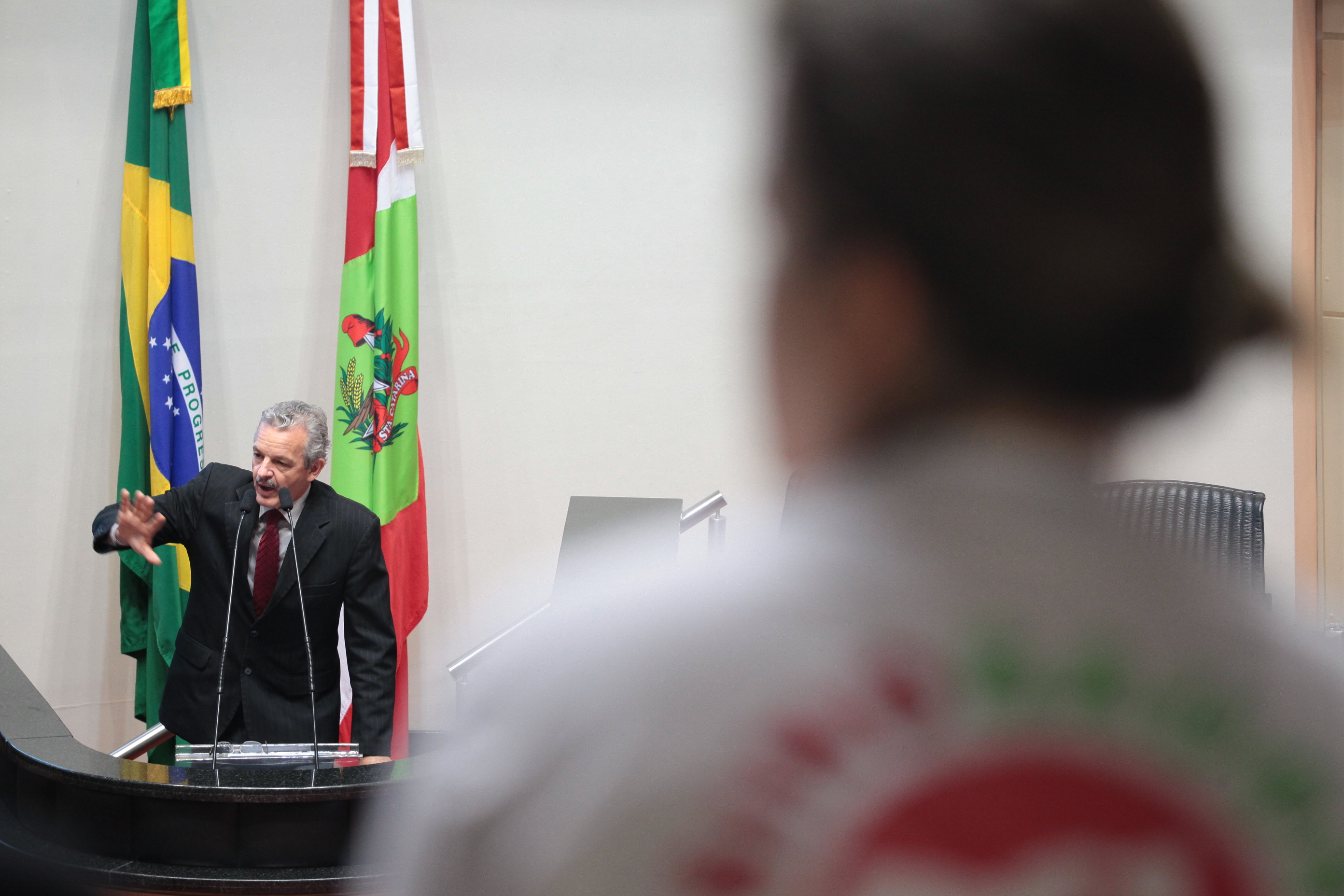 Sessão Ordinária. Deputado Dirceu Dresch (PT) Foto: Miriam Zomer.
