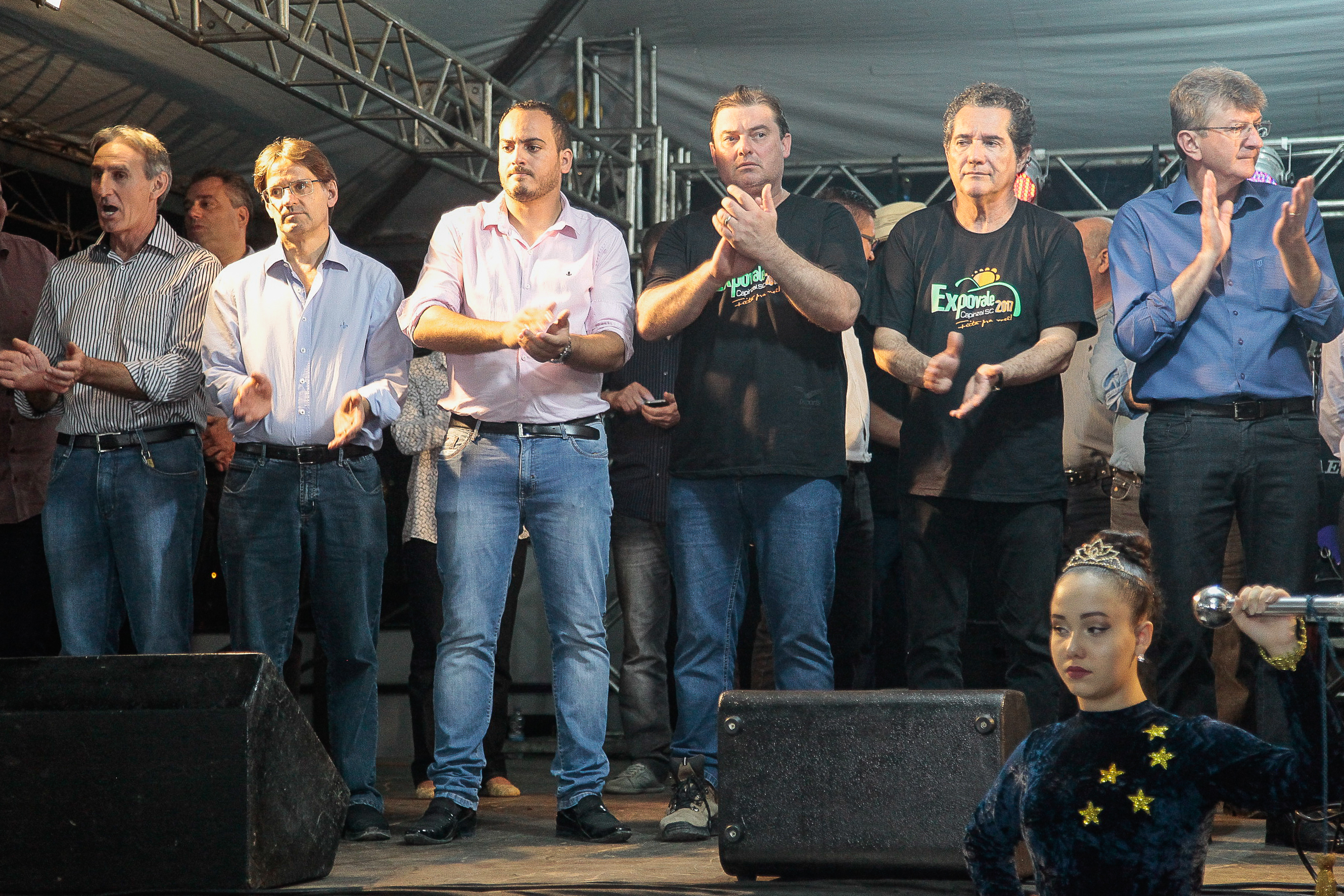 Abertura oficial da Expovale Capinzal 2017. Marcelo Barison Presidente da Comissão Organizadora.