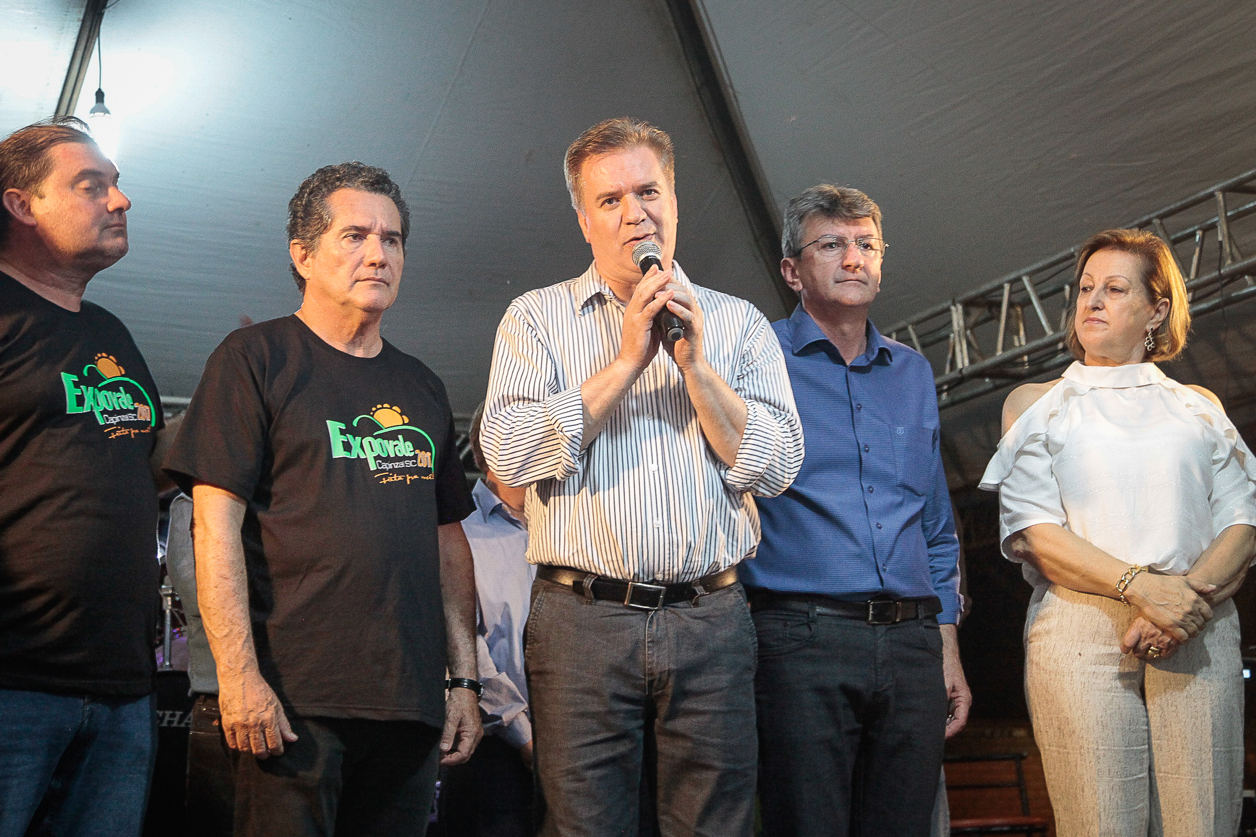 Abertura oficial da Expovale Capinzal 2017. Deputado Estadual César Valduga.
