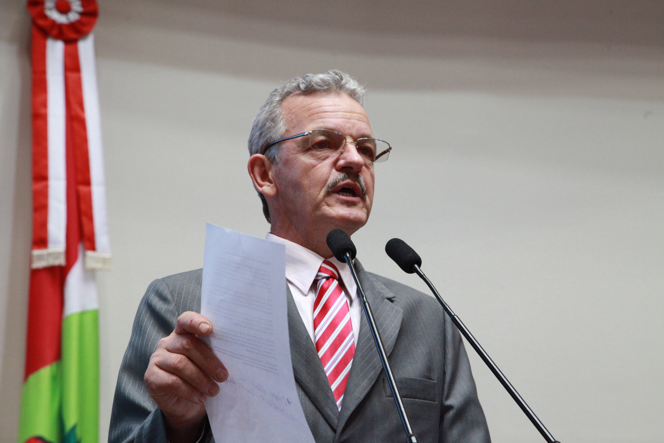 Deputado Dirceu Dresch (PT). Sessão Ordinária. Foto: Solon Soares / Agência AL