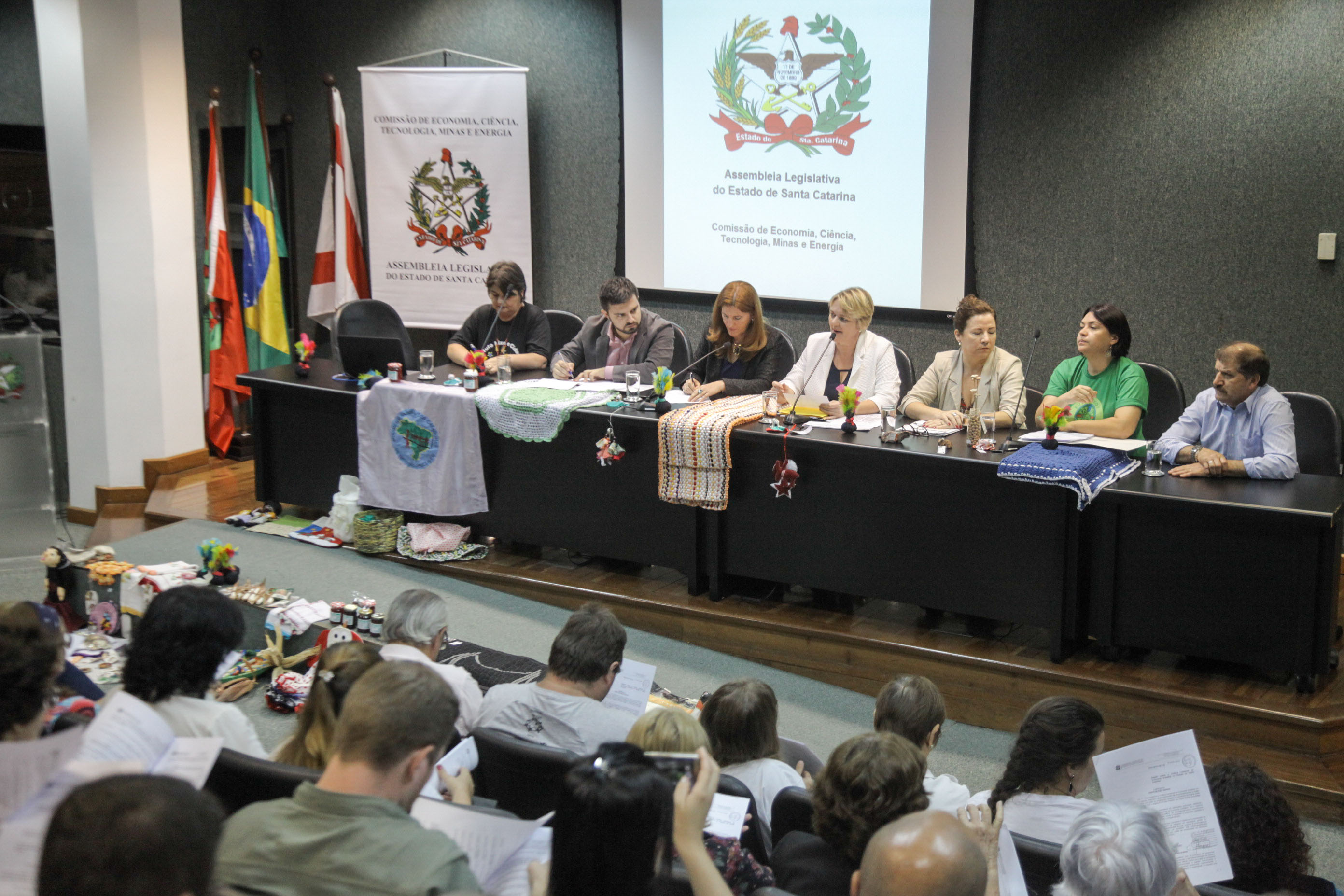 Audiência Pública sobre a Política de Economia Solidária em SC.