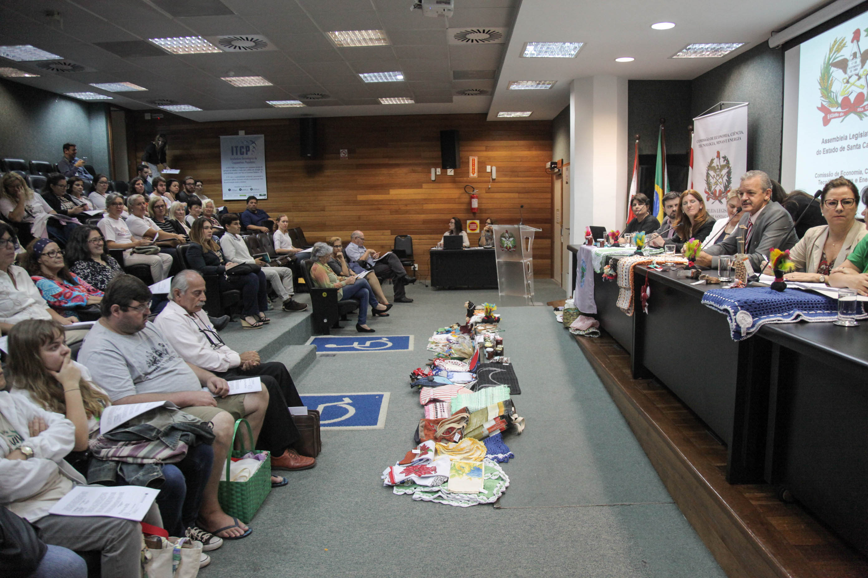 Audiência Pública sobre a Política de Economia Solidária em SC.