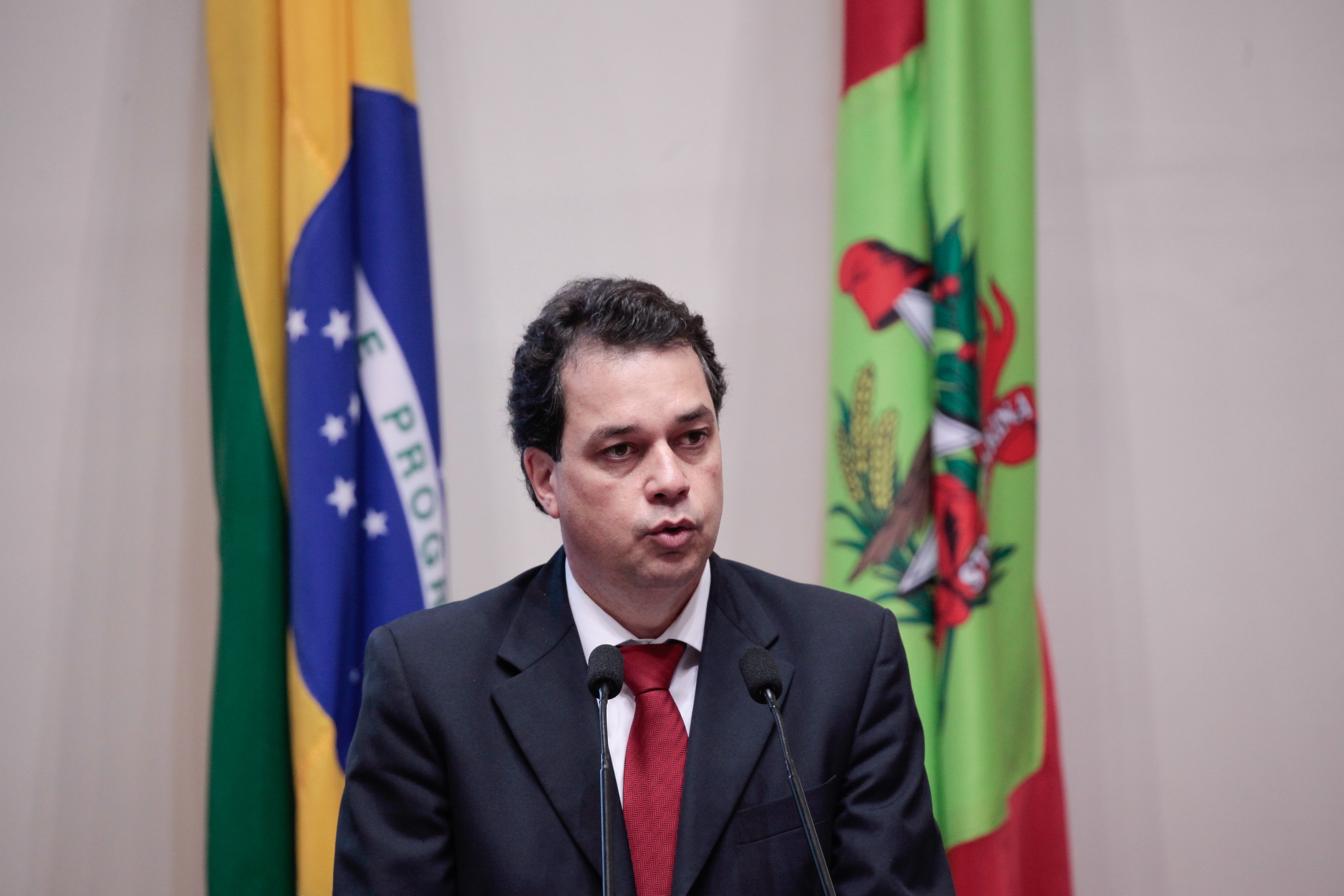 Deputado Rodrigo Minotto (PDT). Sessão Ordinária. Foto: Karina Ferreira / Agência AL