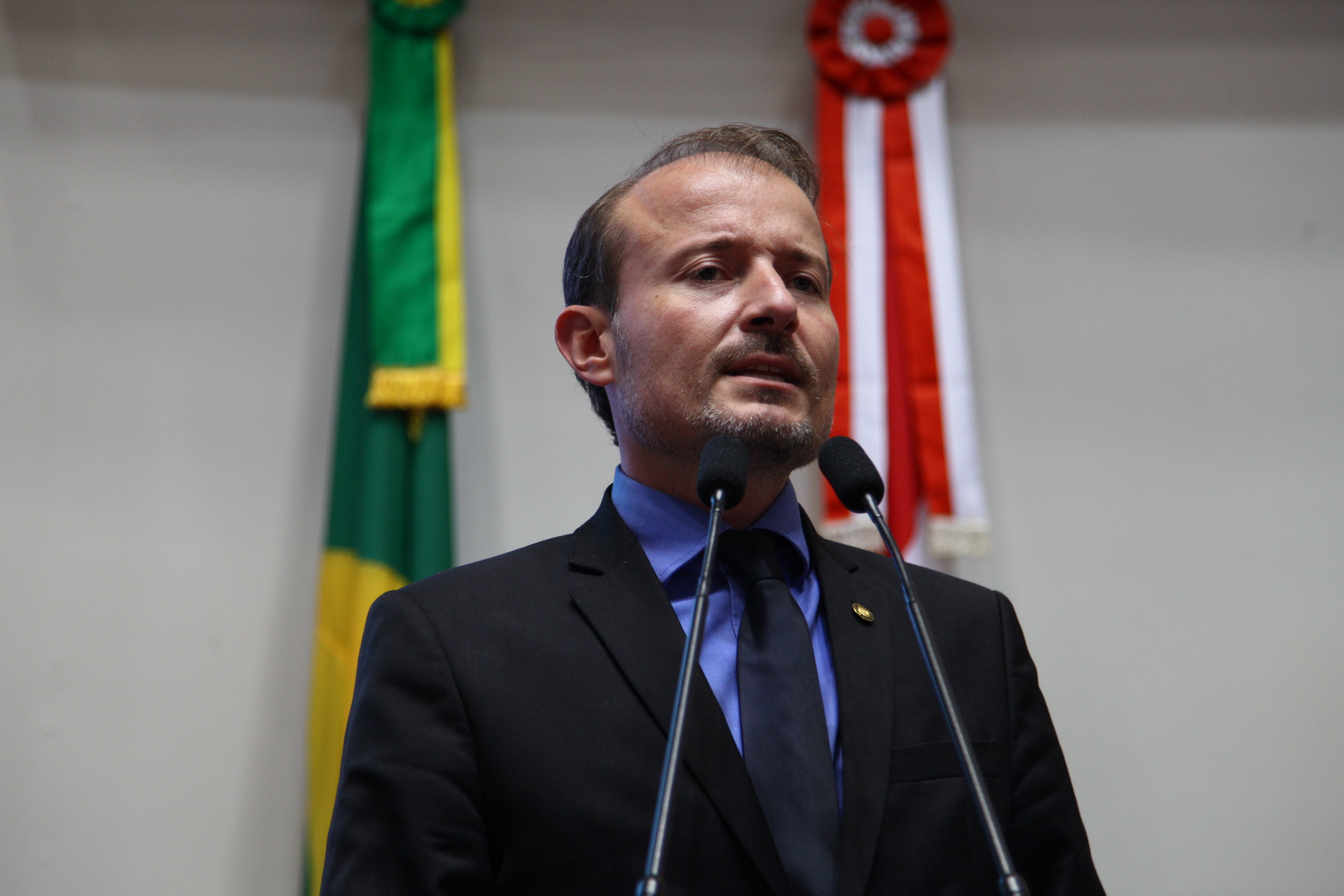 Sessão Ordinária. Deputado Gabriel Ribeiro (PSD). Foto: Solon Soares / Agência AL