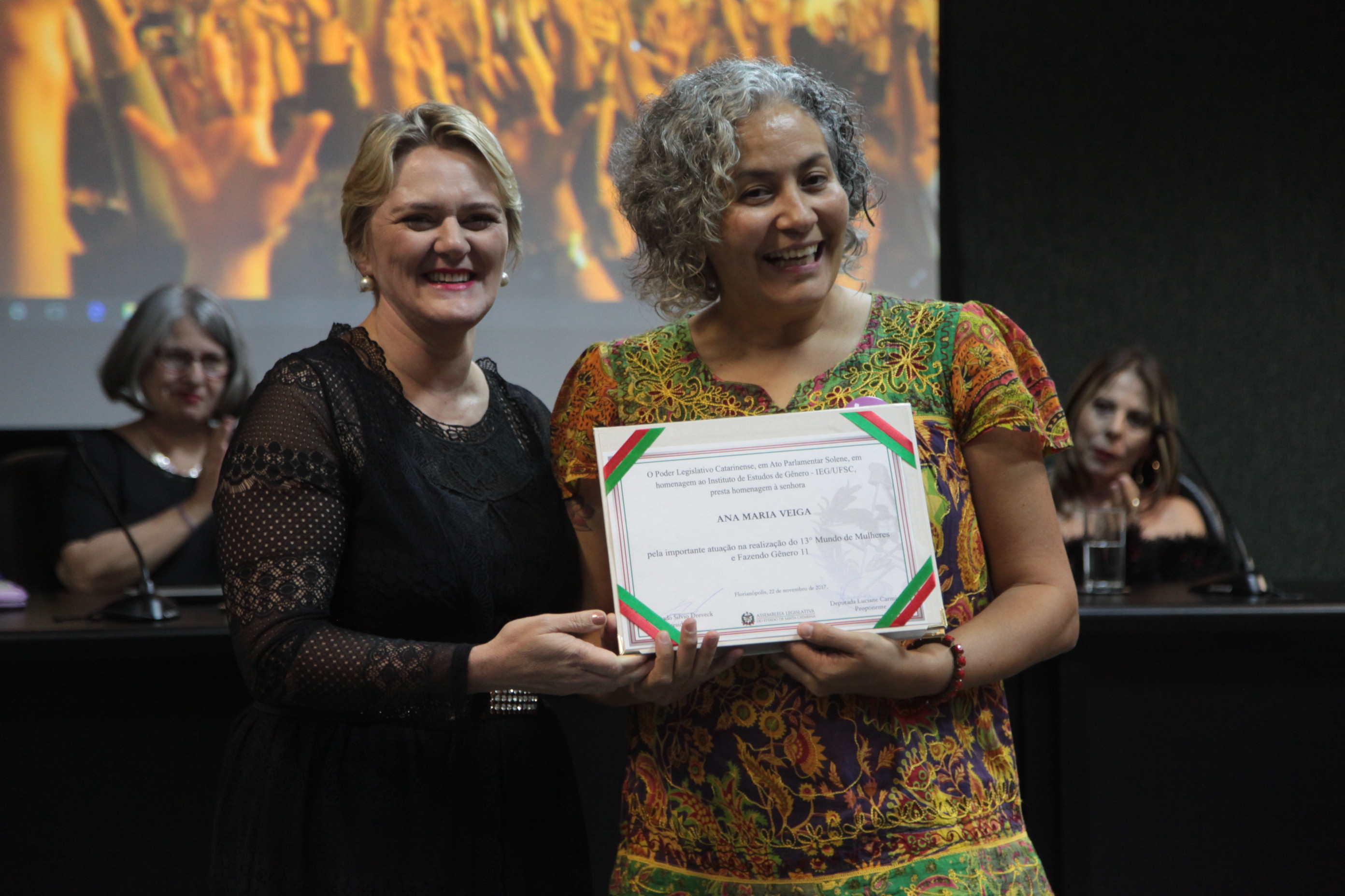 Solenidade em Homenagem ao Instituto de Estudos de Gênero da UFSC.