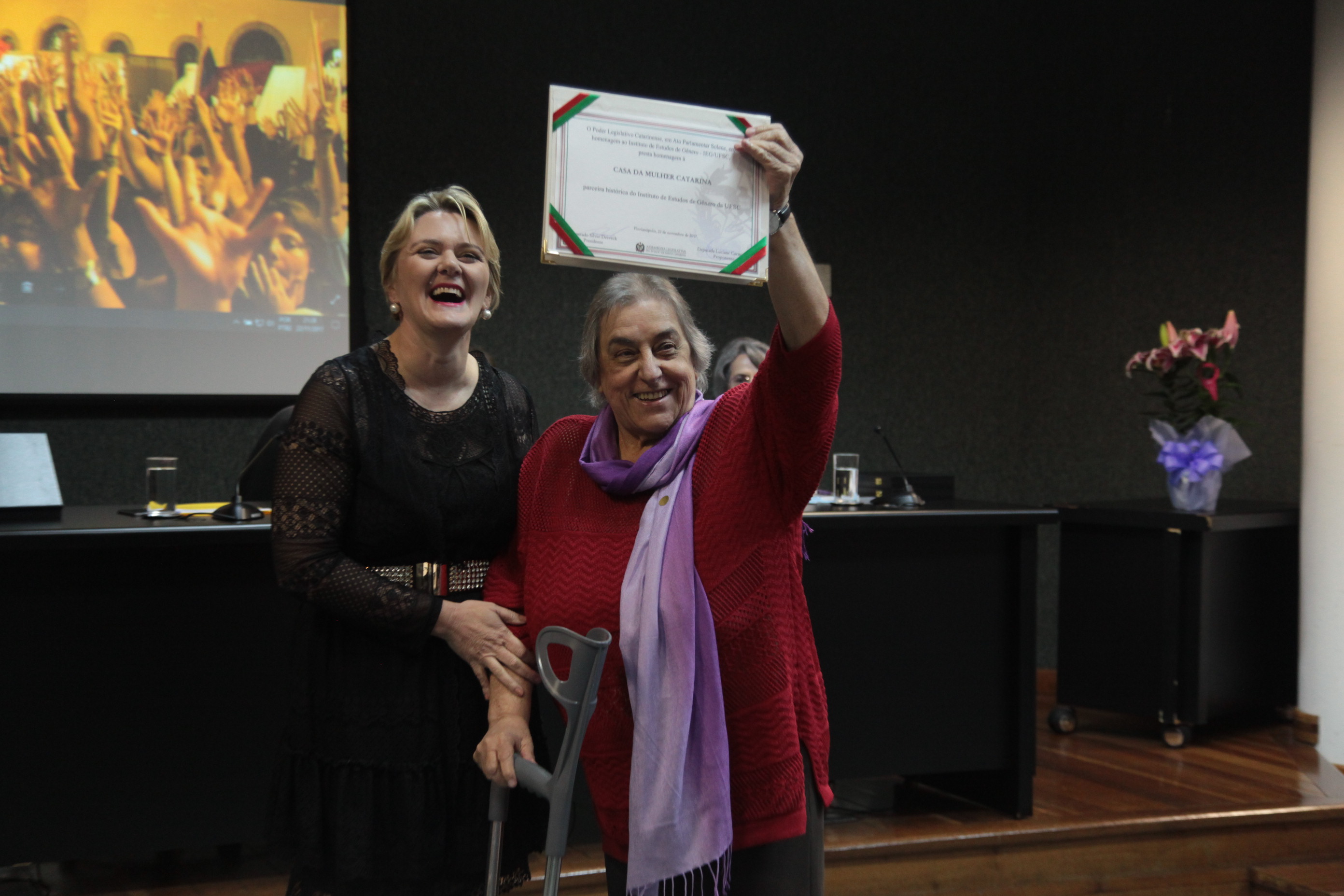 Solenidade em Homenagem ao Instituto de Estudos de Gênero da UFSC.