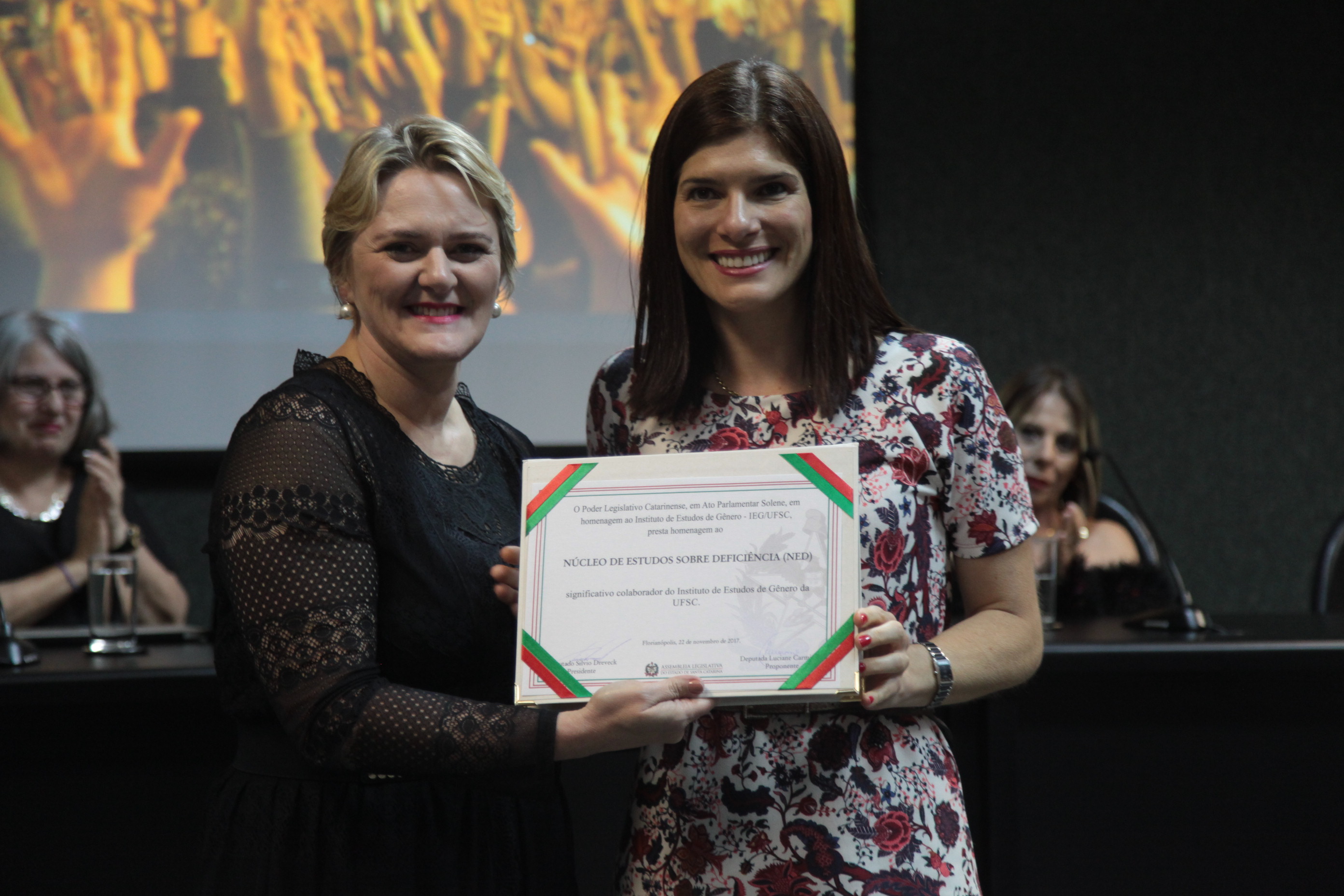 Solenidade em Homenagem ao Instituto de Estudos de Gênero da UFSC.