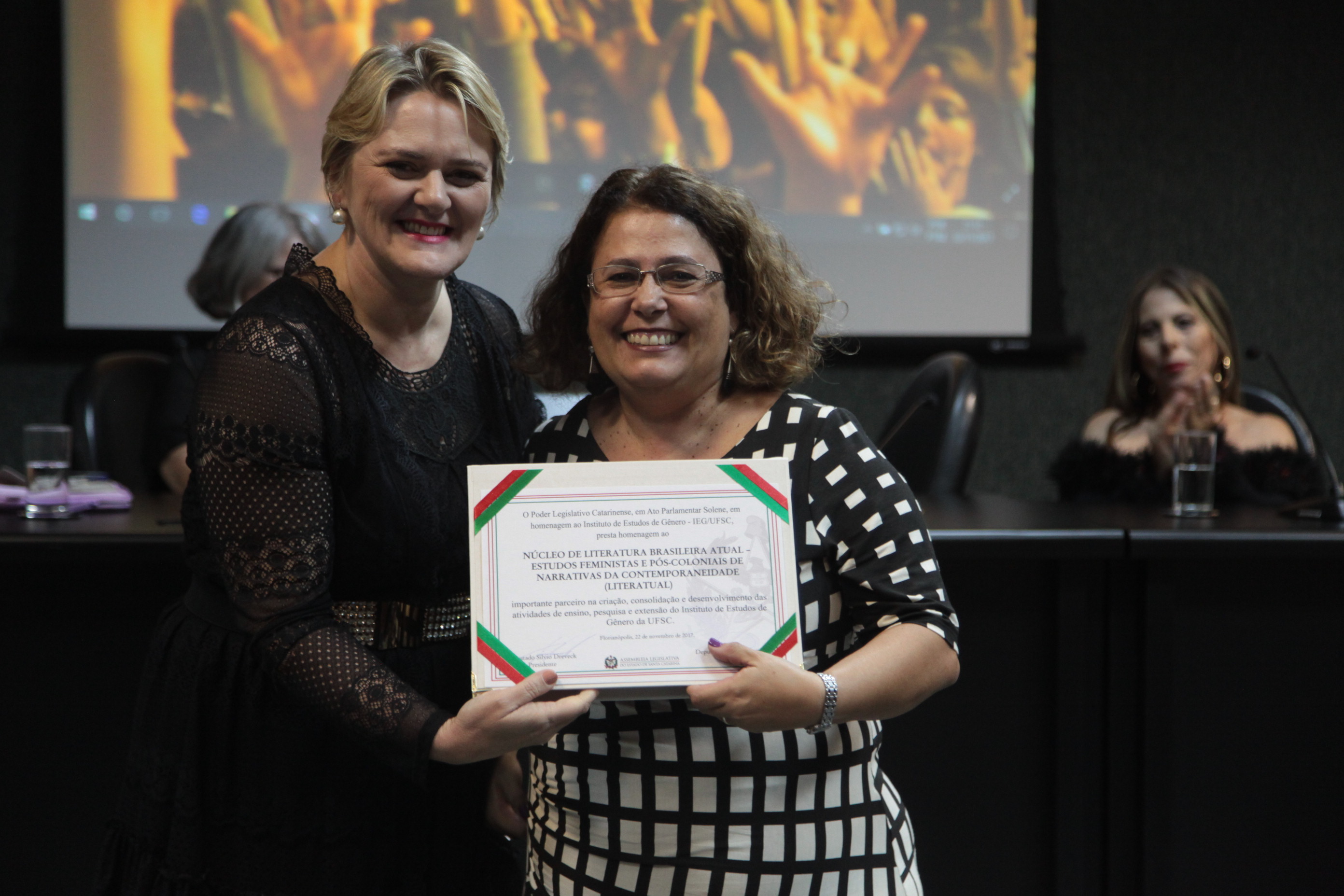 Solenidade em Homenagem ao Instituto de Estudos de Gênero da UFSC.