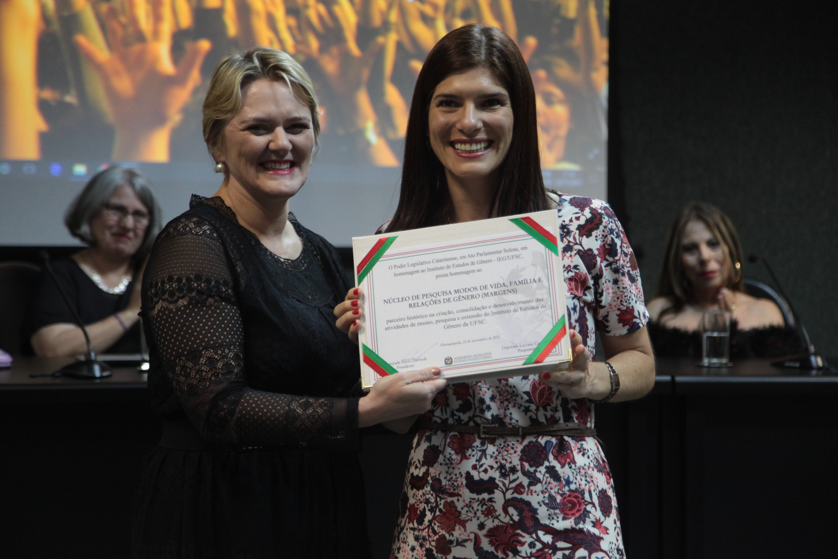 Solenidade em Homenagem ao Instituto de Estudos de Gênero da UFSC.
