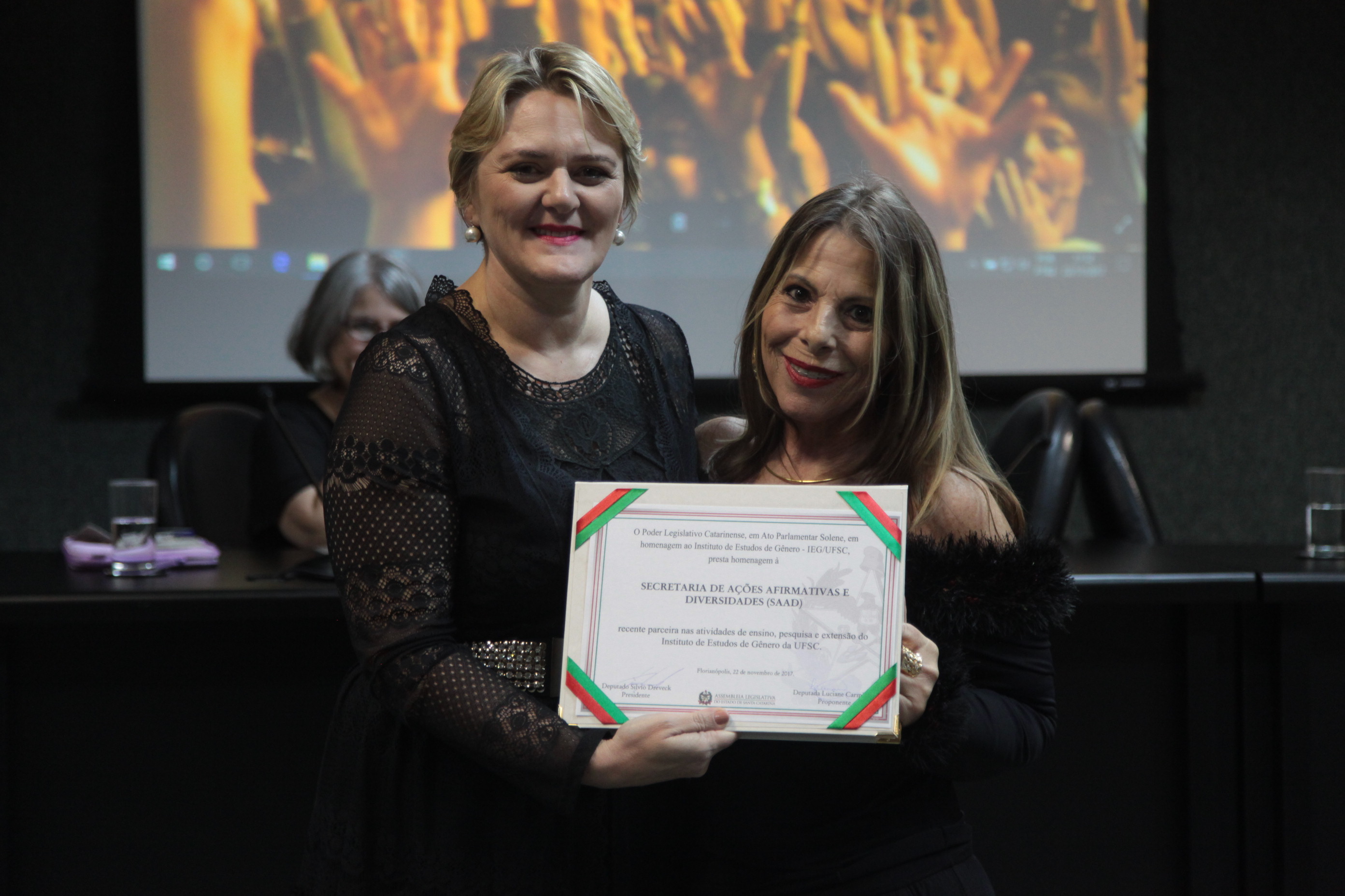 Solenidade em Homenagem ao Instituto de Estudos de Gênero da UFSC.