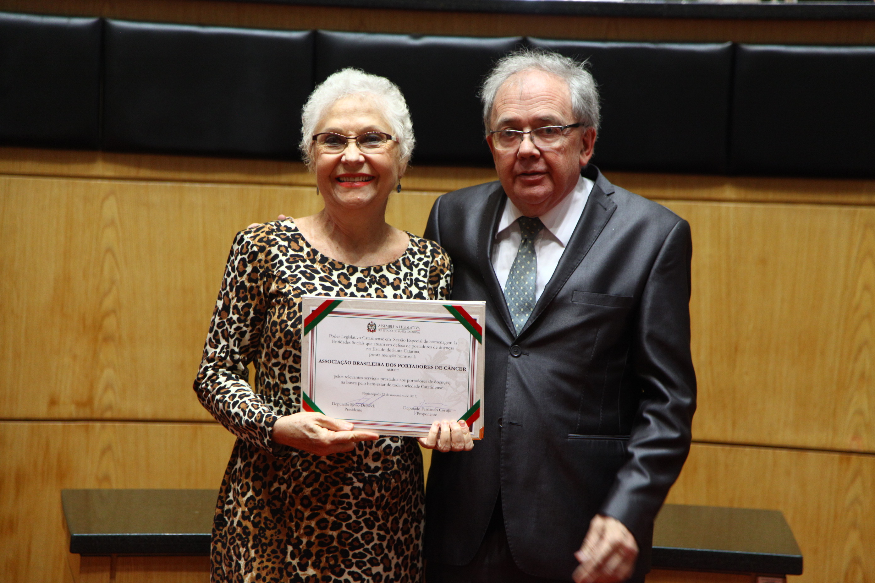Homenagem às entidades sociais que atuam em defesa de portadores de doenças em SC
