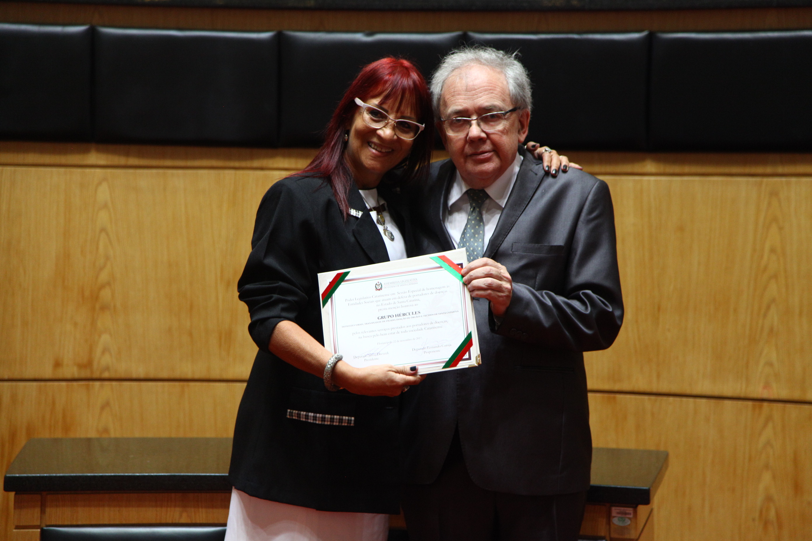 Homenagem às entidades sociais que atuam em defesa de portadores de doenças em SC