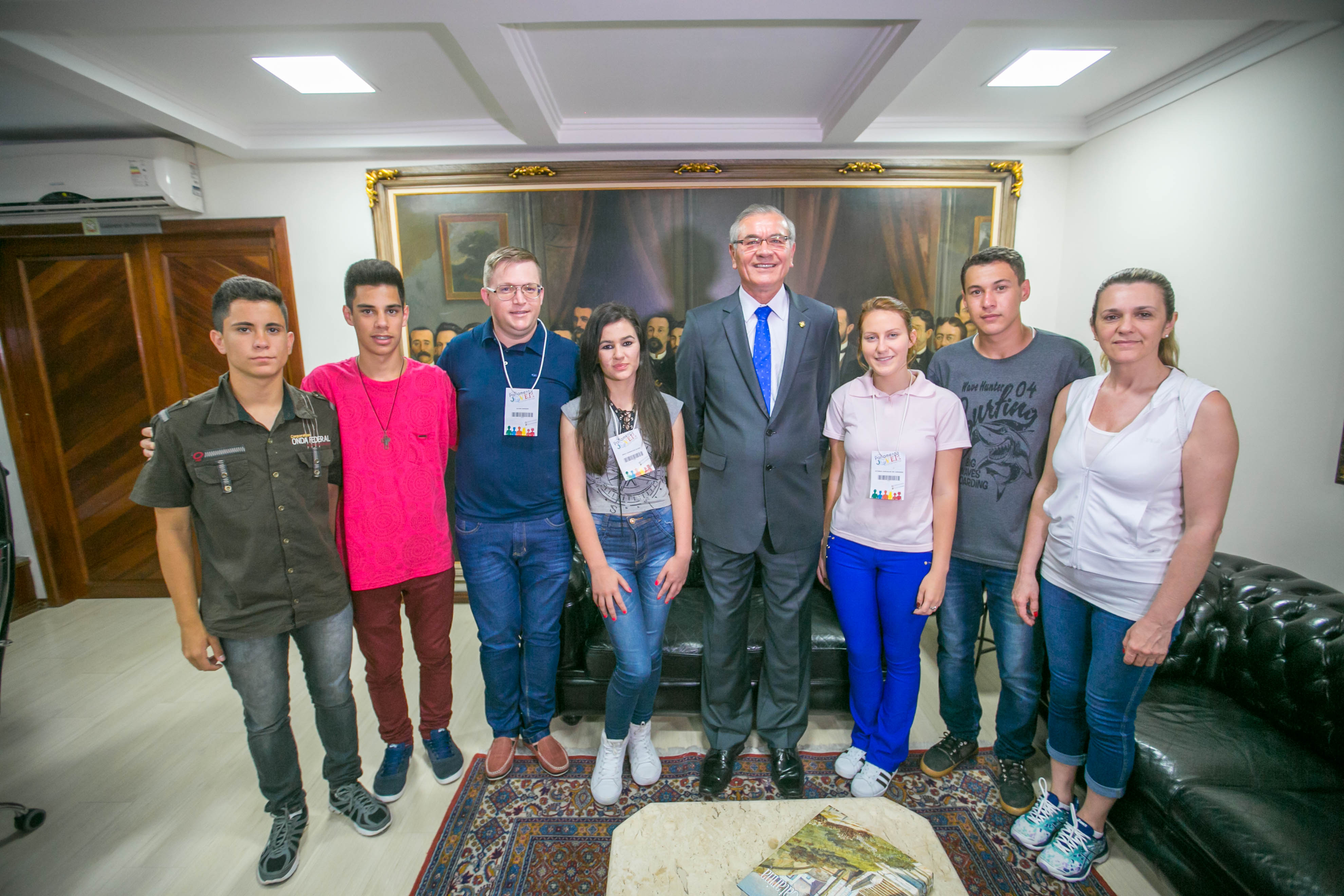 Parlamento Jovem visita o Presidente da ALESC