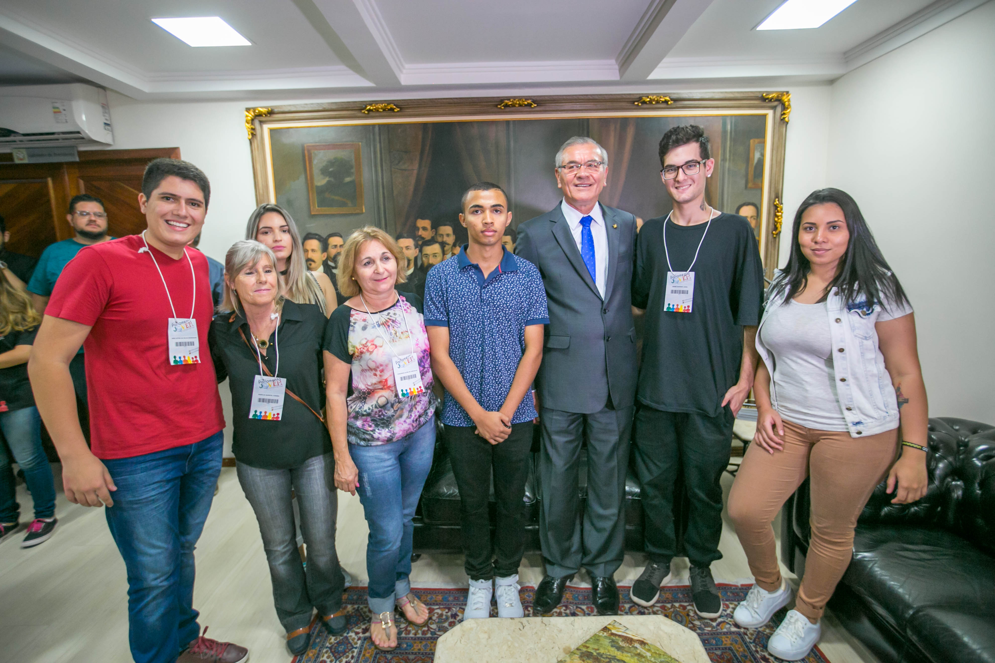 Parlamento Jovem visita o Presidente da ALESC