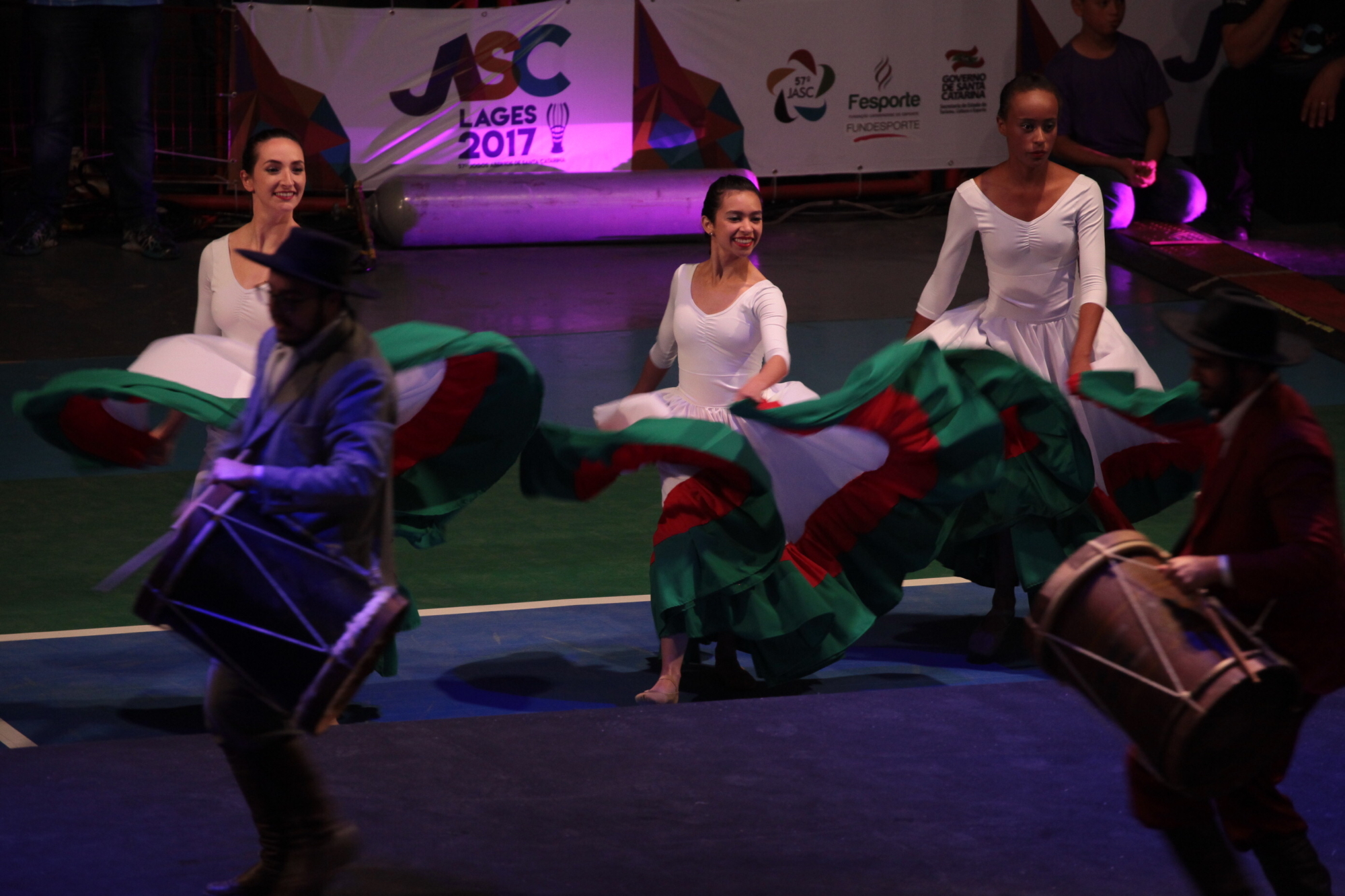 Cerimônia rápida e dinâmica marca a abertura dos Jasc em Lages