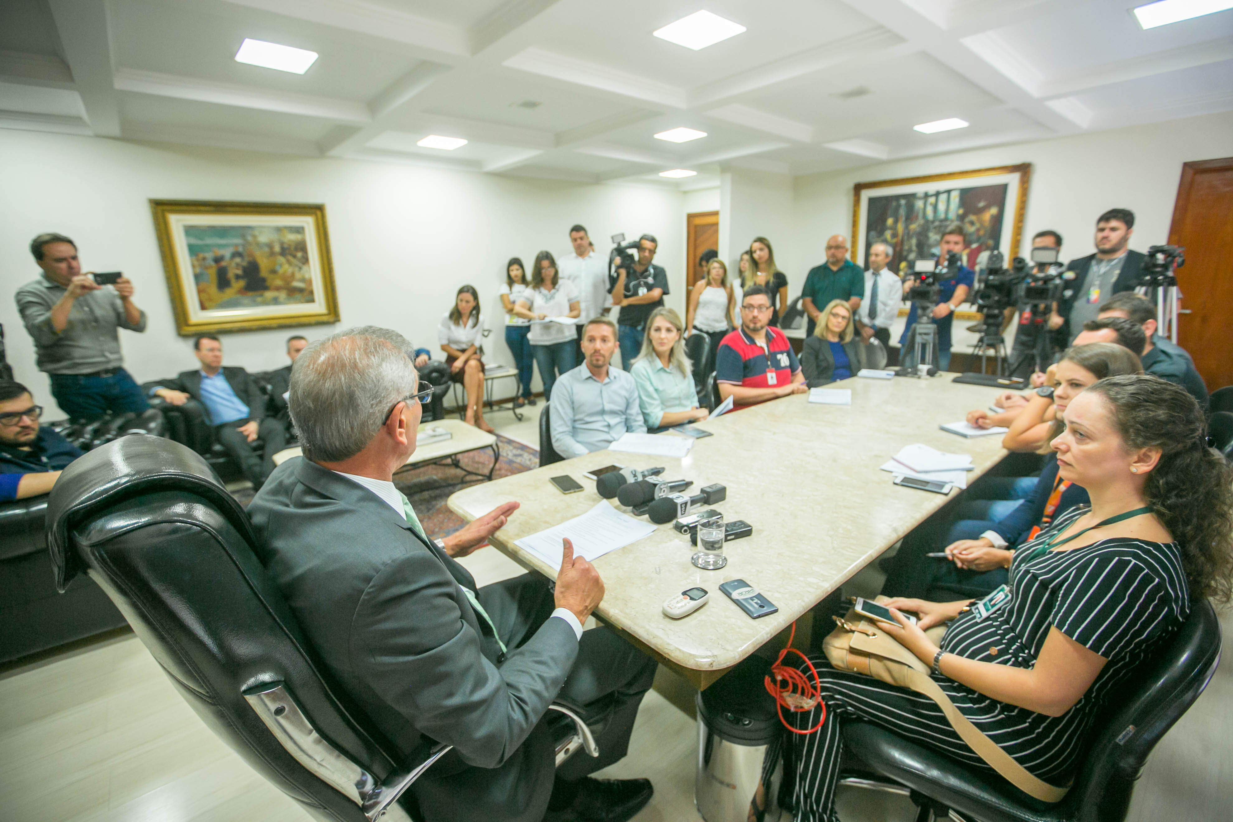 Coletiva de Imprensa de Balanço da Presidência do Deputado Silvio Dreveck