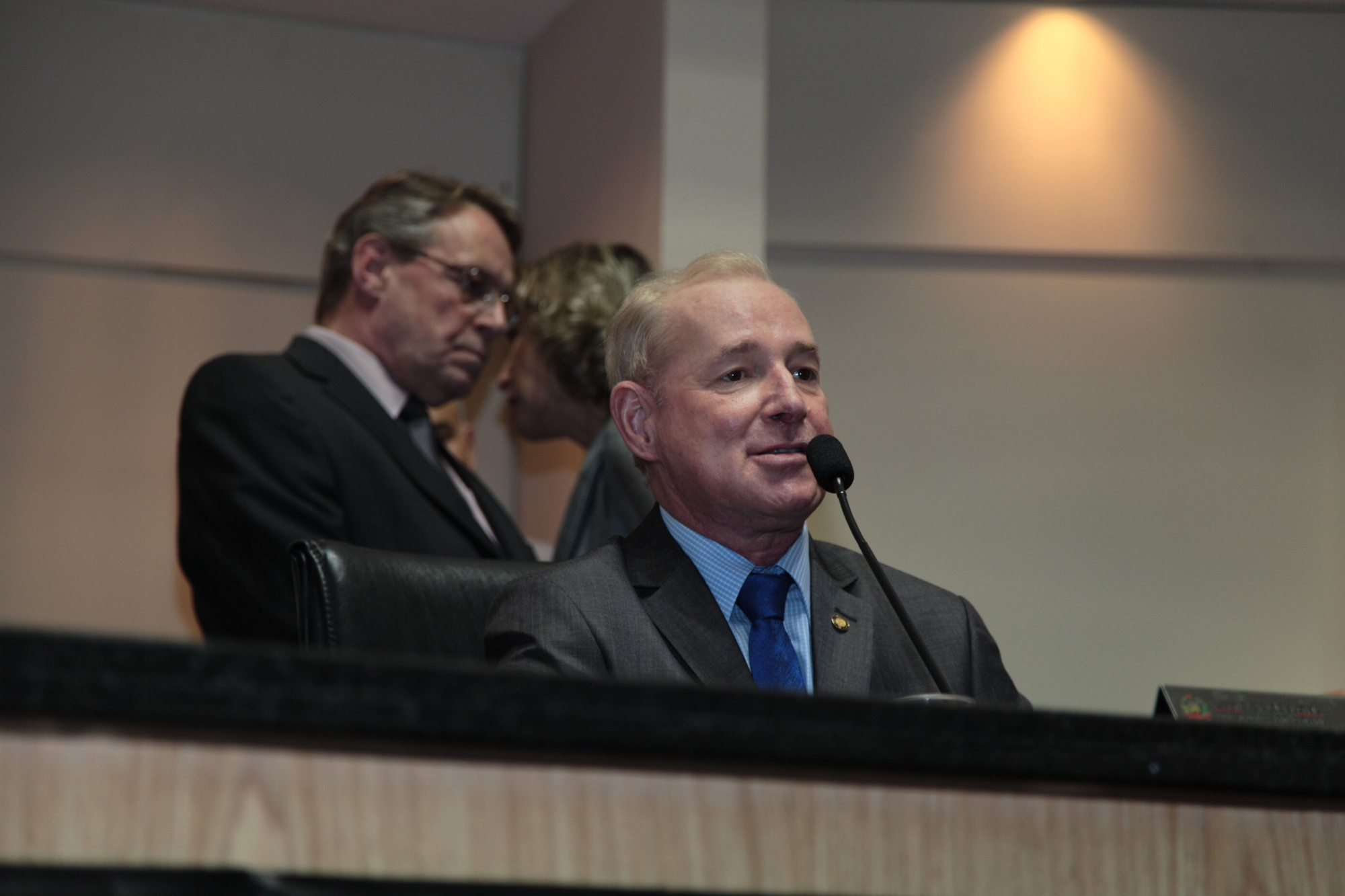 Aldo Schneider faz o primeiro pronunciamento como presidente eleito