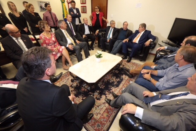 Ministro Carlos Marun visita o presidente da Assembleia Legislativa