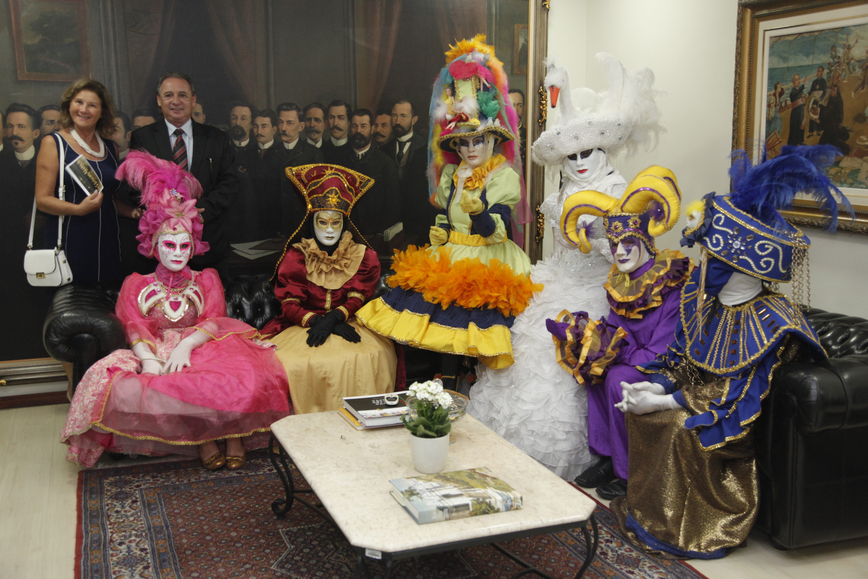 Presidente Aldo Schneider Recebe Divulgação do Carnaval de Nova Veneza.