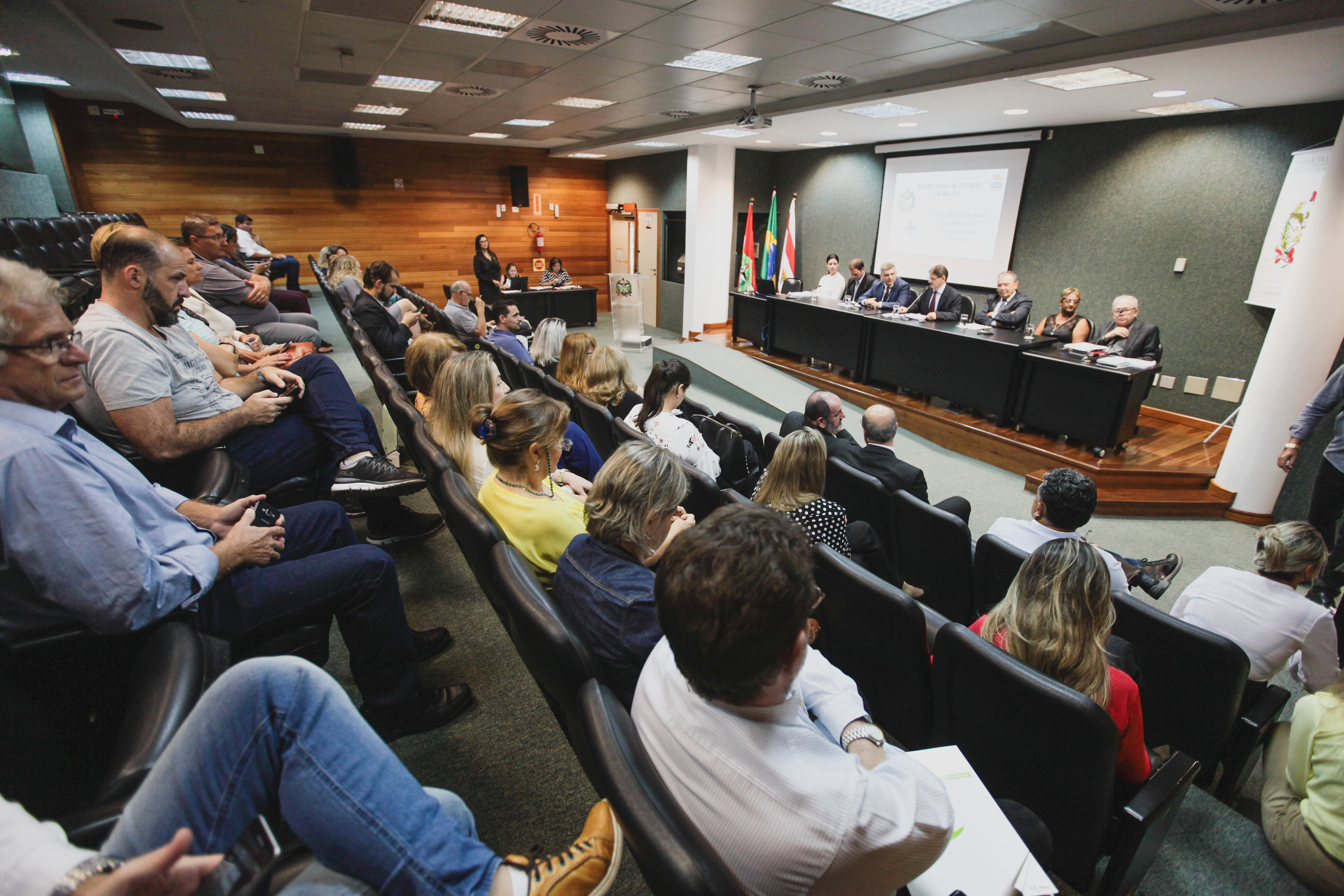Audiência Pública de contas da Secretaria de Saúde.