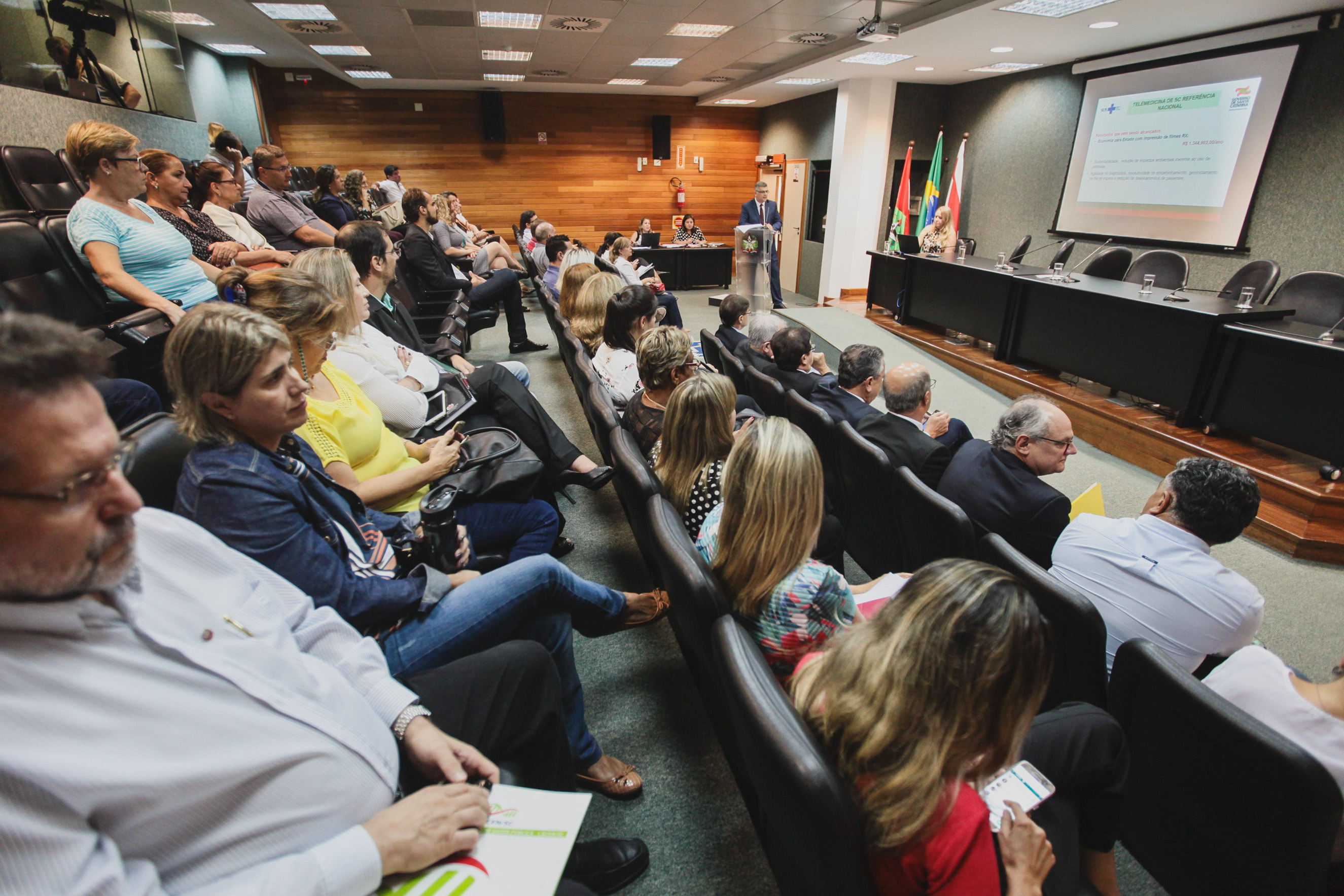 Audiência Pública de contas da Secretaria de Saúde.