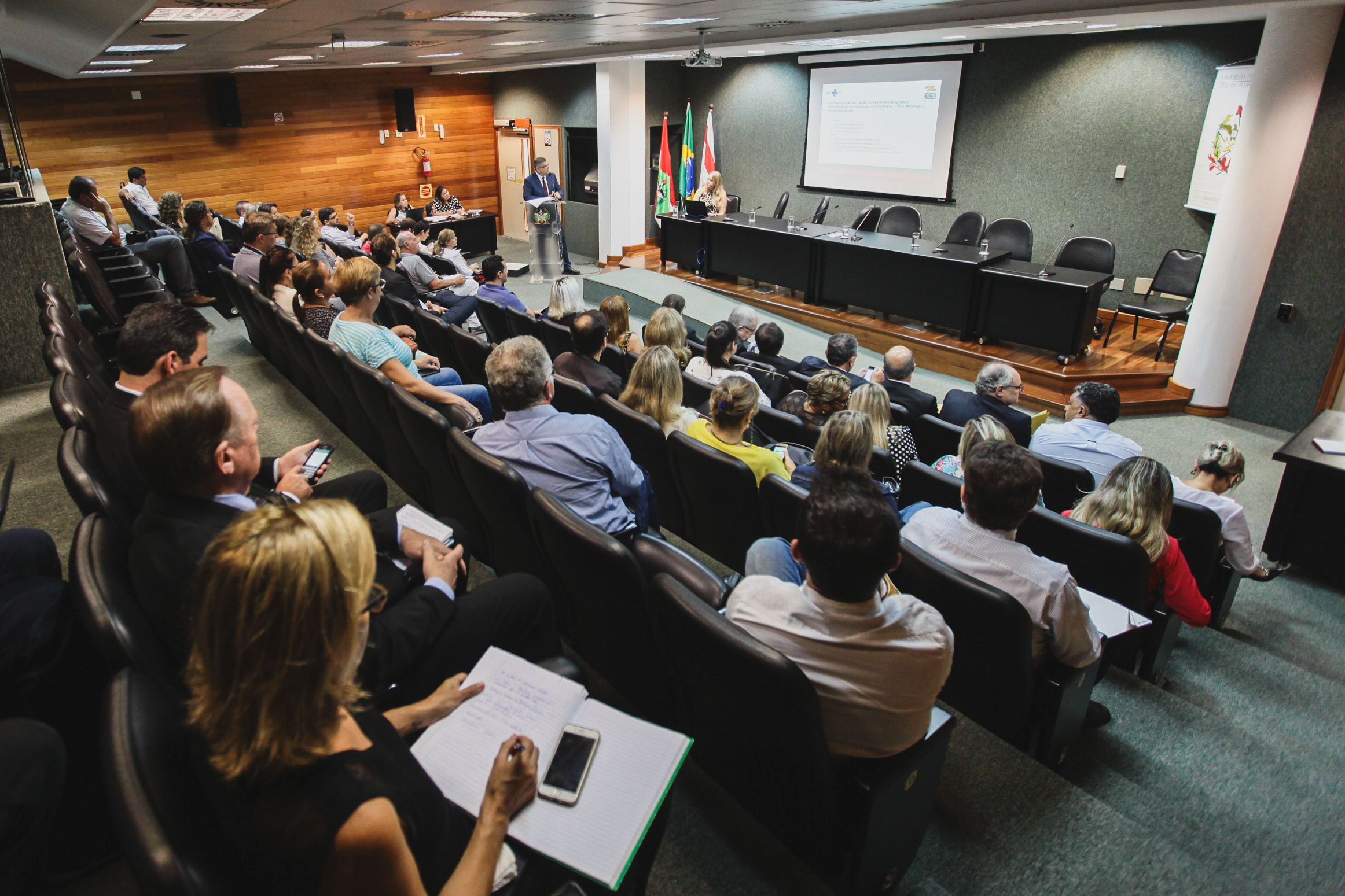 Audiência Pública de contas da Secretaria de Saúde.