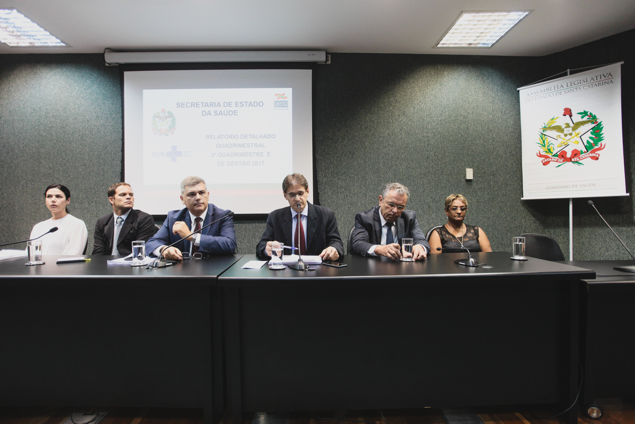 Audiência Pública de contas da Secretaria de Saúde.