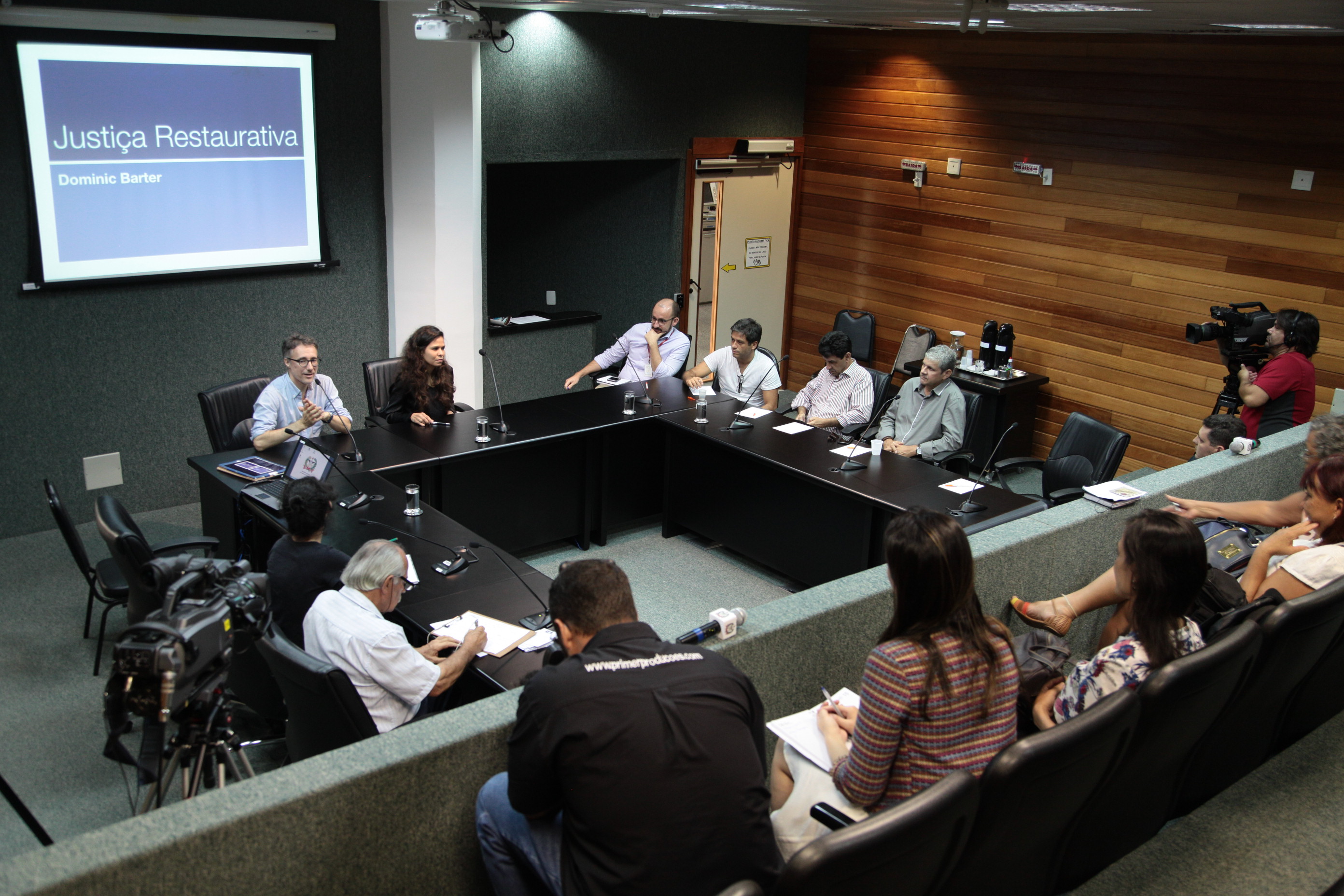 Palestra sobre a Justiça Restaurativa e a rede de Direitos humanos de Santa Catarina
