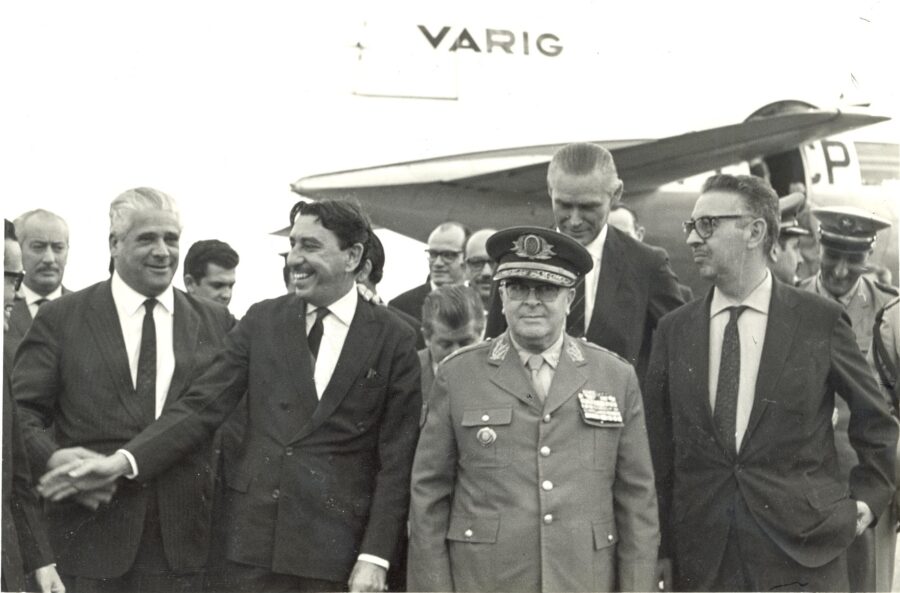 O governador Ivo Silveira, em imagem de 1968, quando participou de evento em Porto Alegre