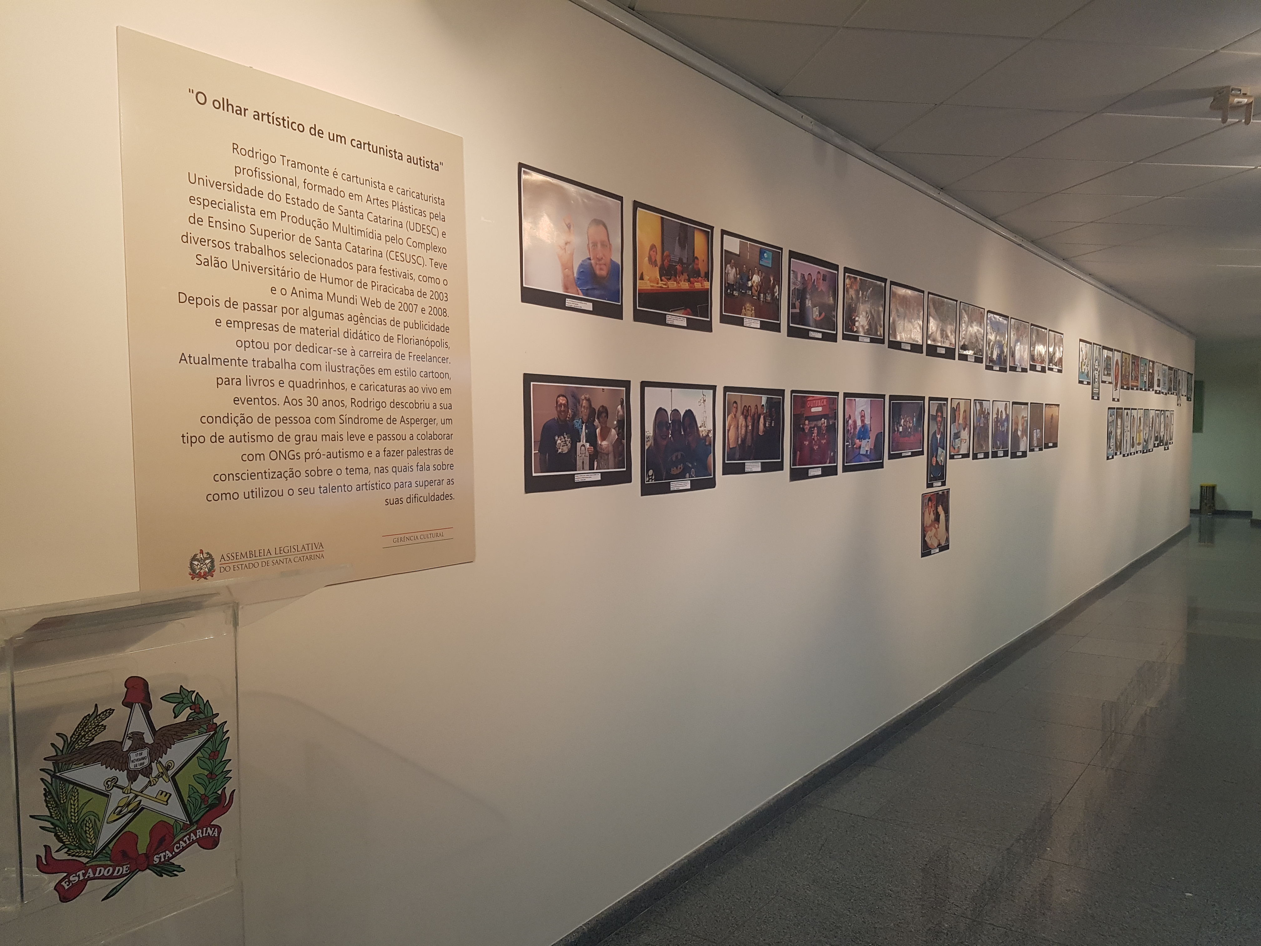 Exposição O Olhar Artístico de um Cartunista Autista.