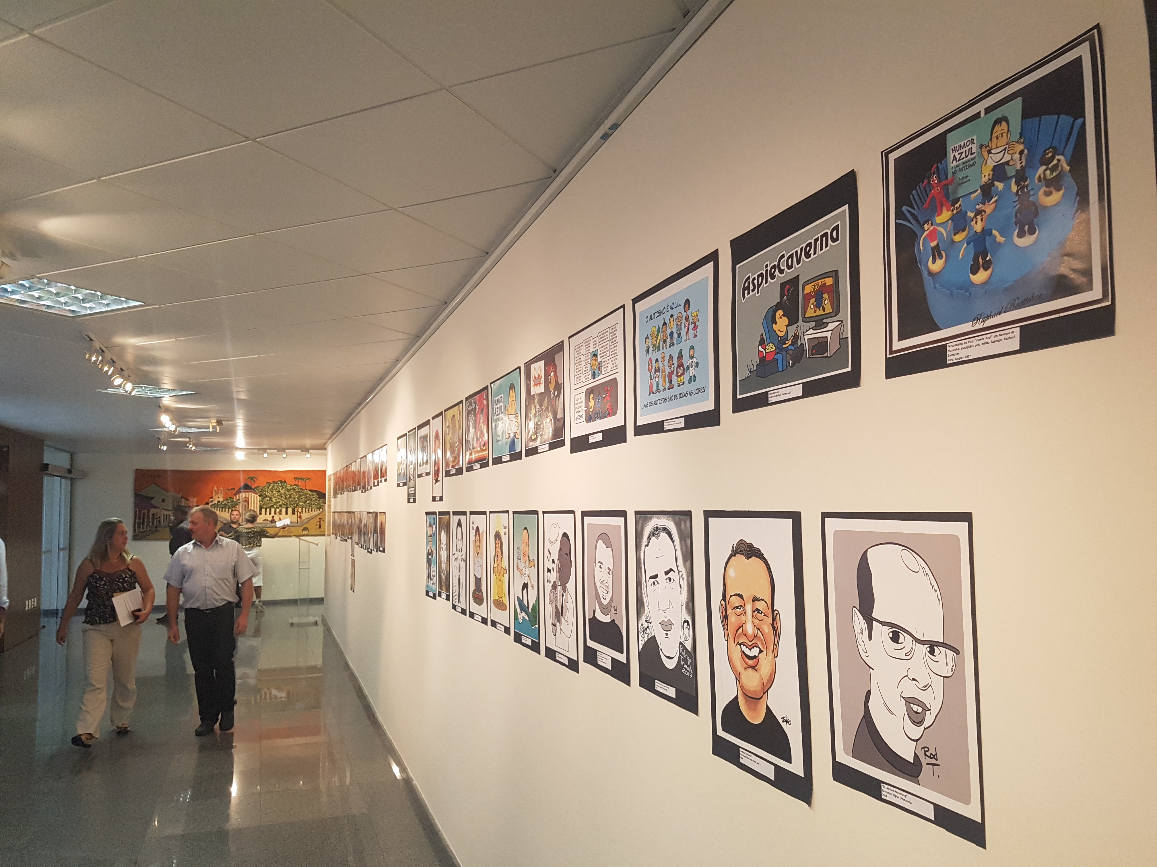 Exposição O Olhar Artístico de um Cartunista Autista.