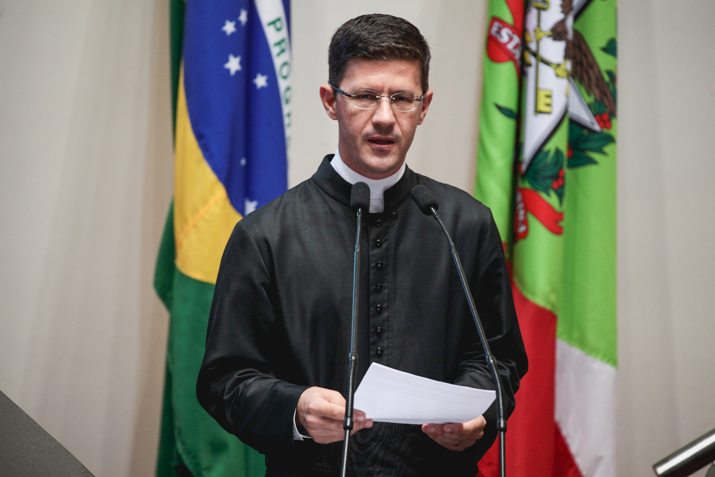 Lançamento da festa araranguaense Nossa Senhora Mãe dos Homens.