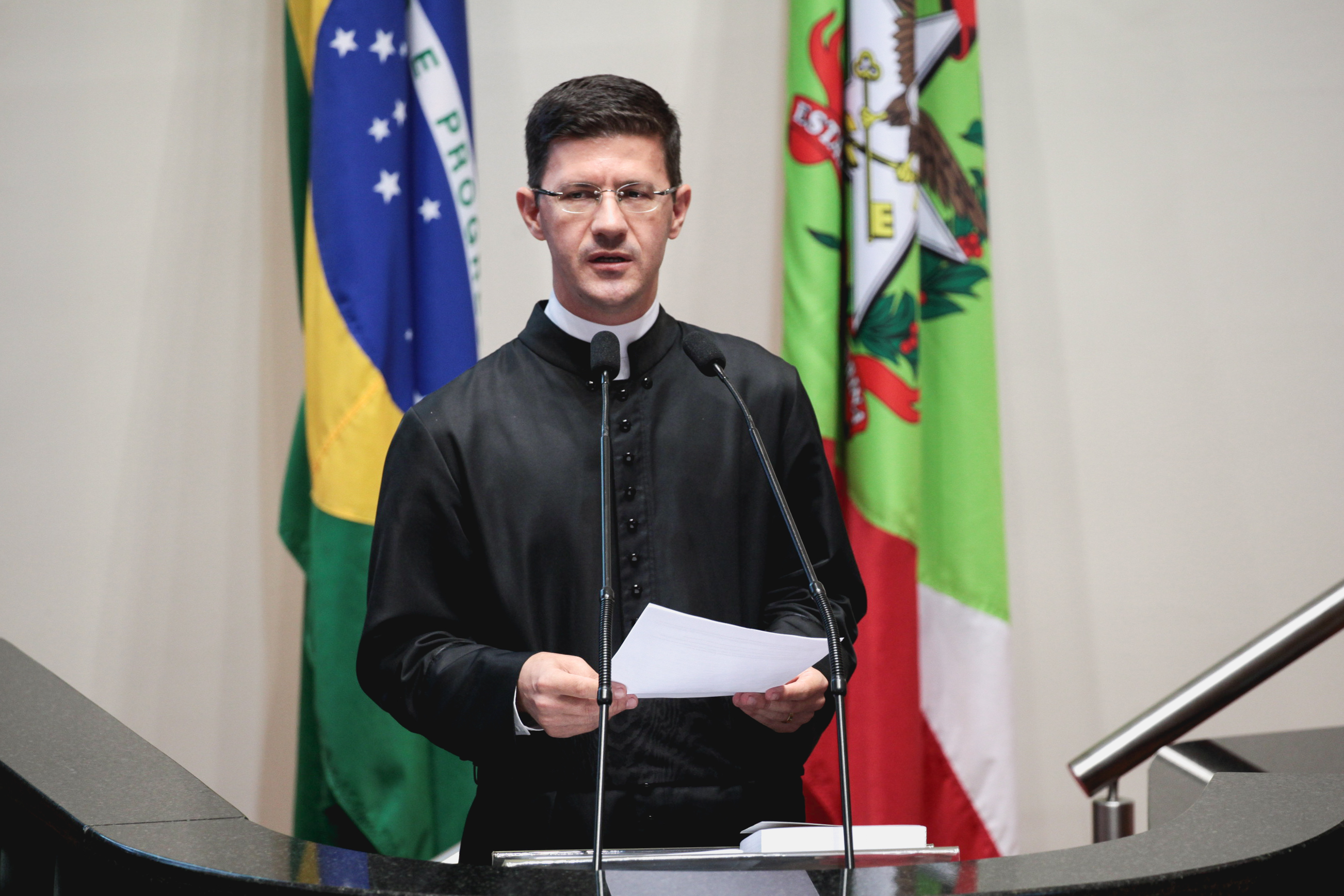 Lançamento da festa araranguaense Nossa Senhora Mãe dos Homens.