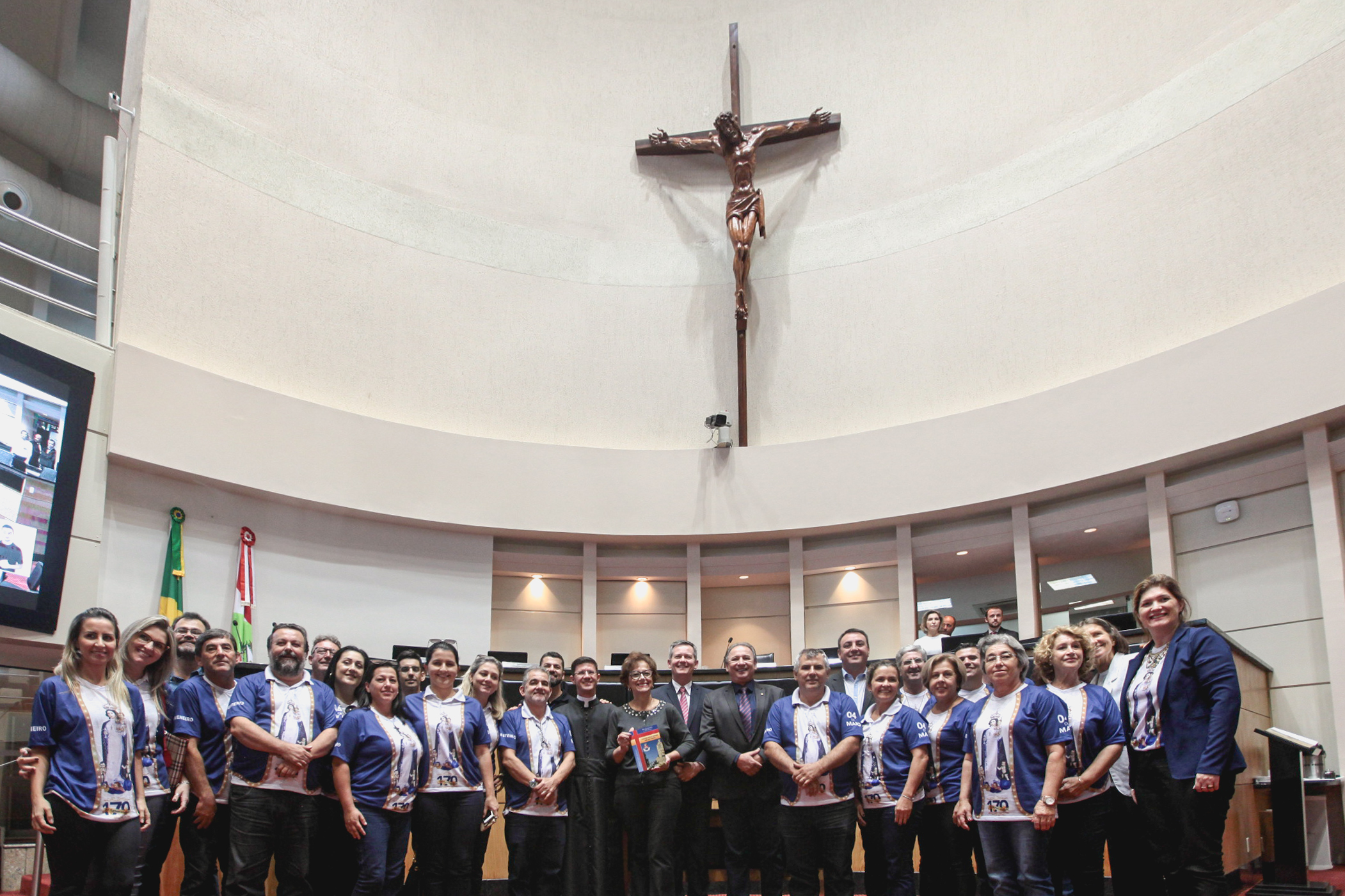 Lançamento da festa araranguaense Nossa Senhora Mãe dos Homens.