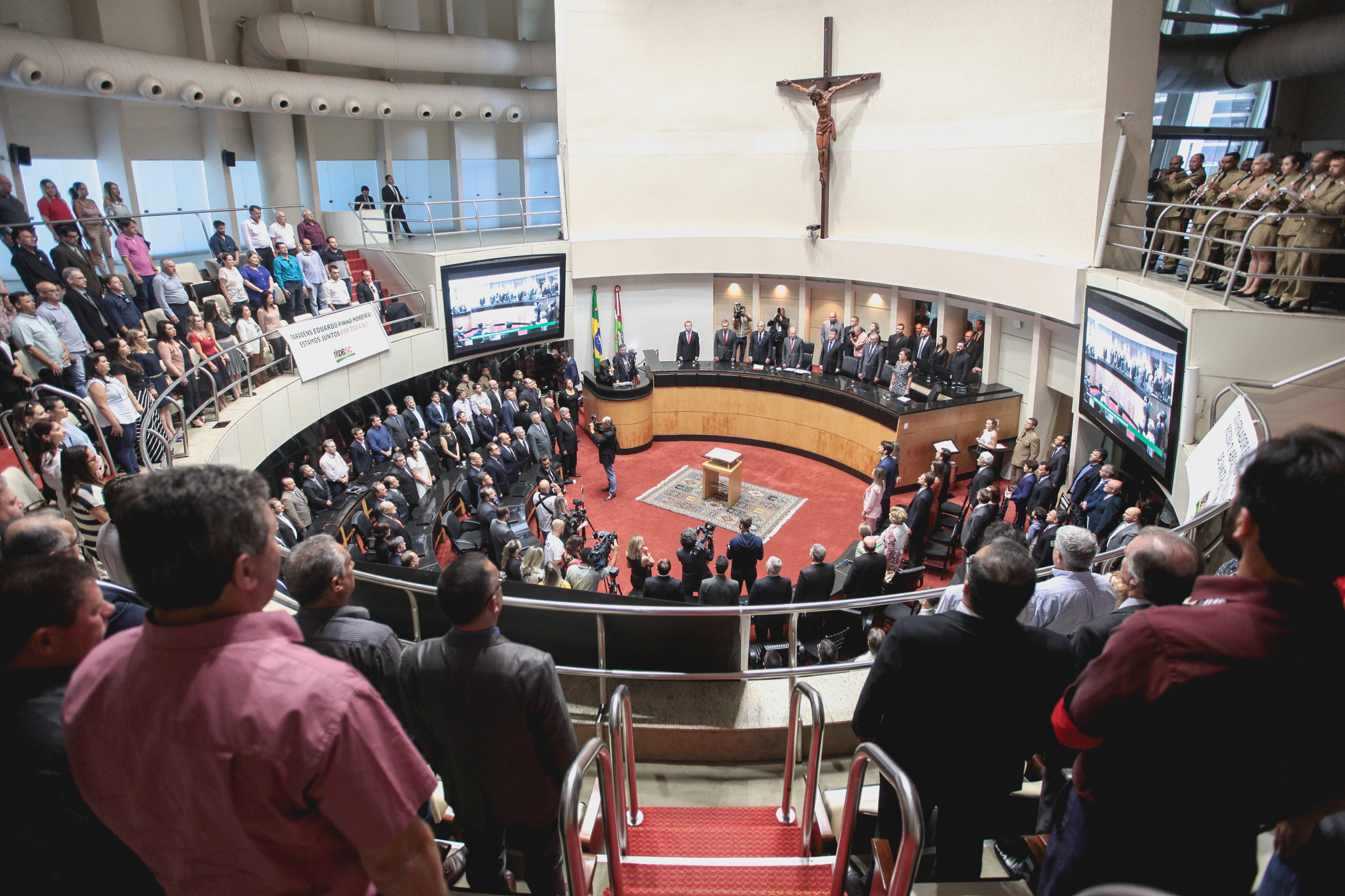 Posse do Governador do Estado Eduardo Pinho Moreira.
