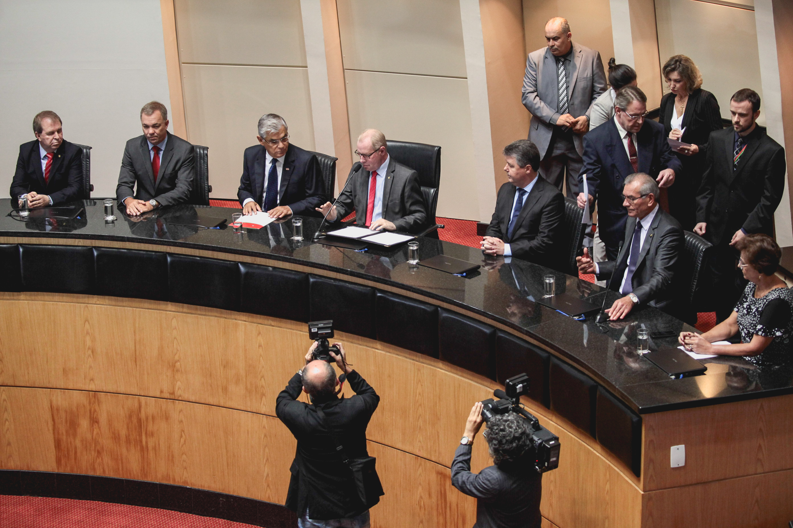 Posse do Governador do Estado Eduardo Pinho Moreira.