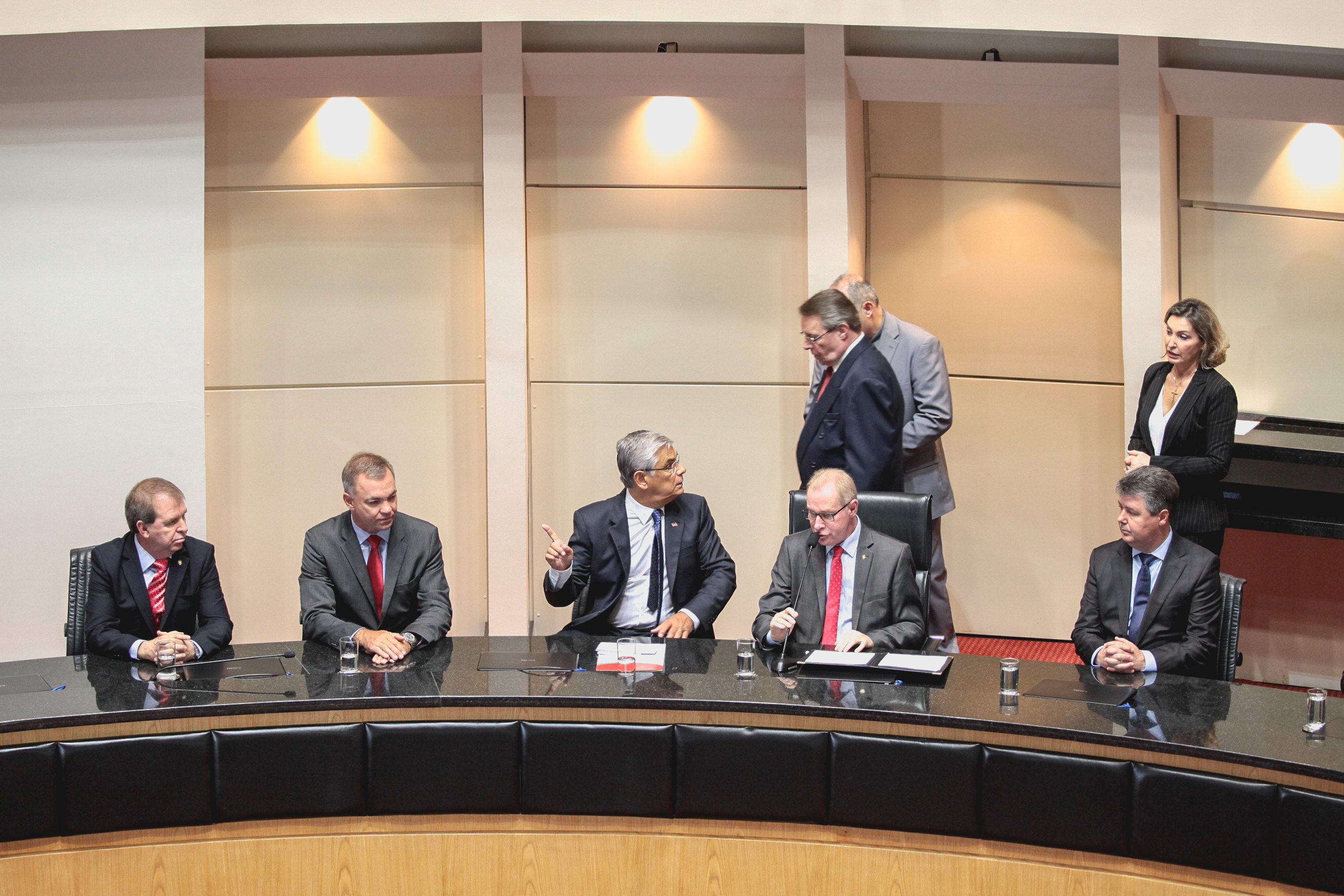 Posse do Governador do Estado Eduardo Pinho Moreira.