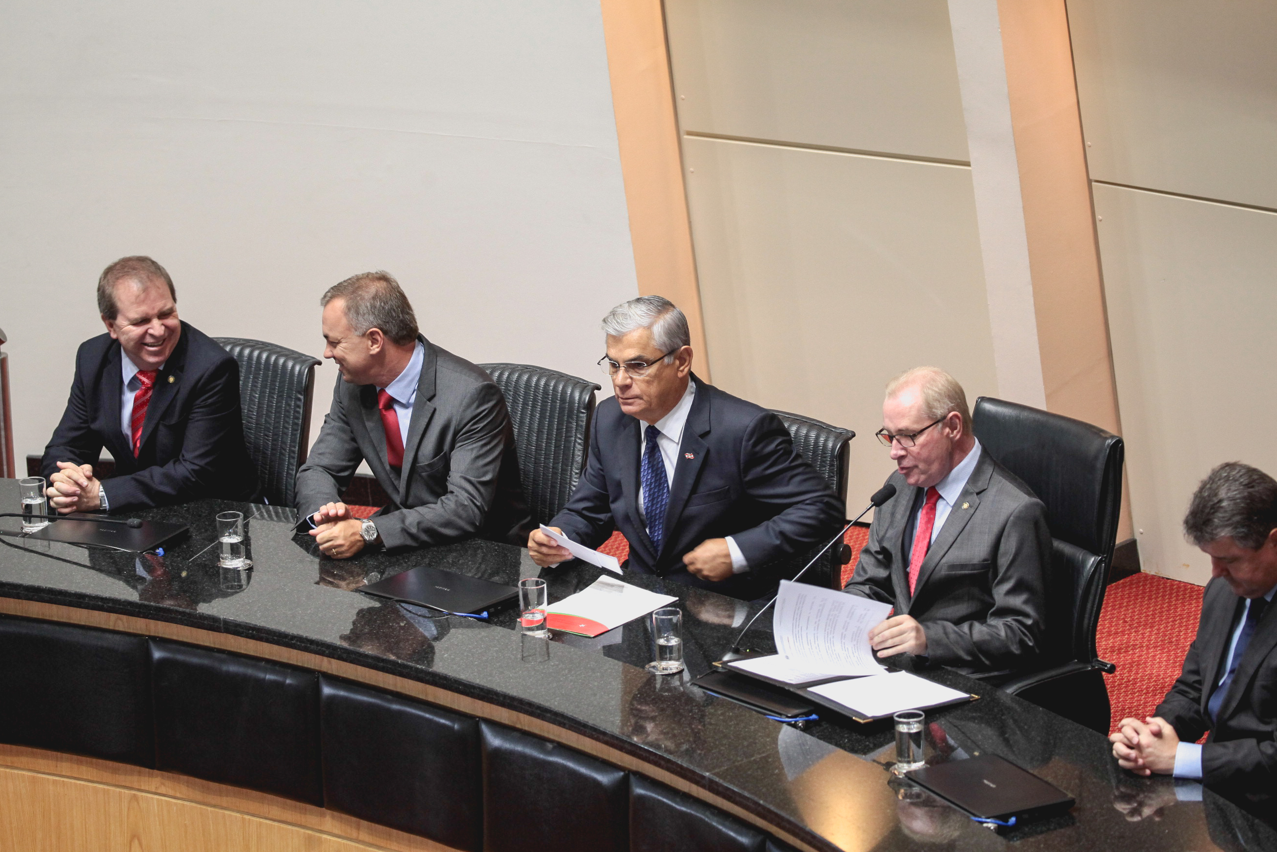 Posse do Governador do Estado Eduardo Pinho Moreira.